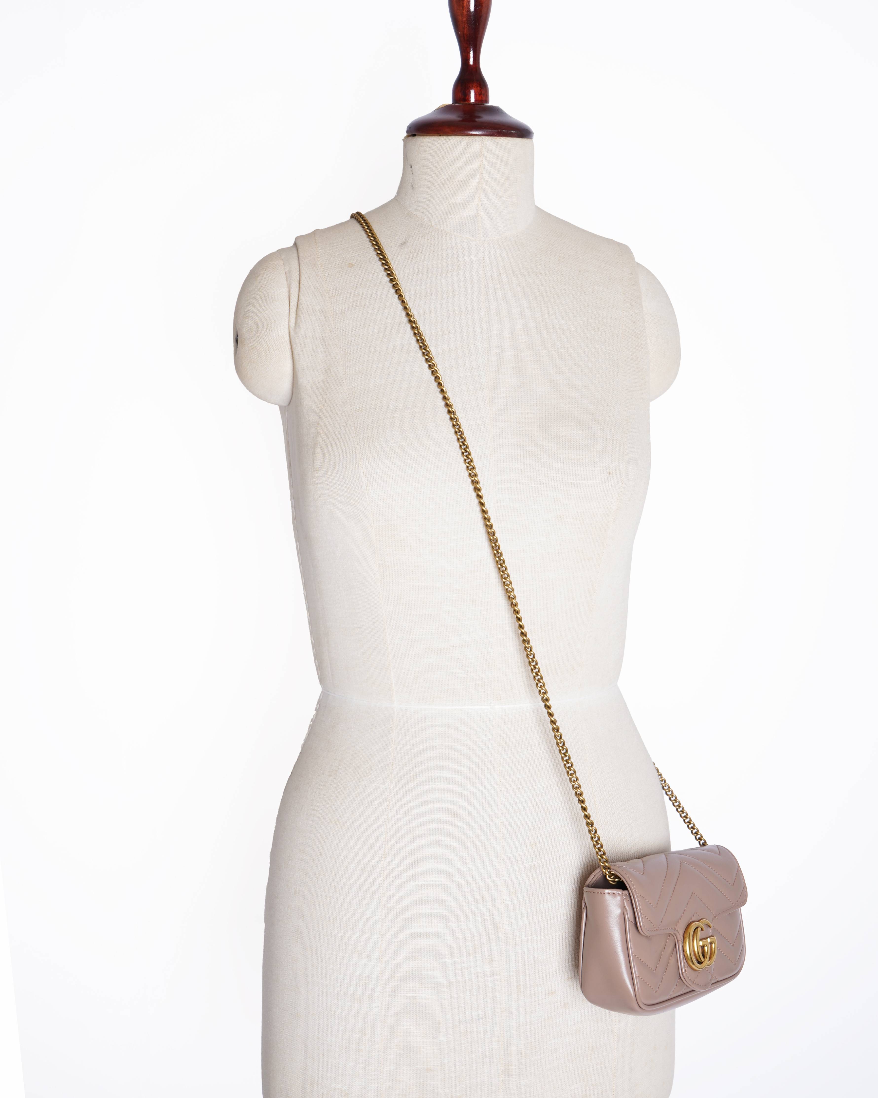 Gucci Marmont leather Mini Crossbody Bag