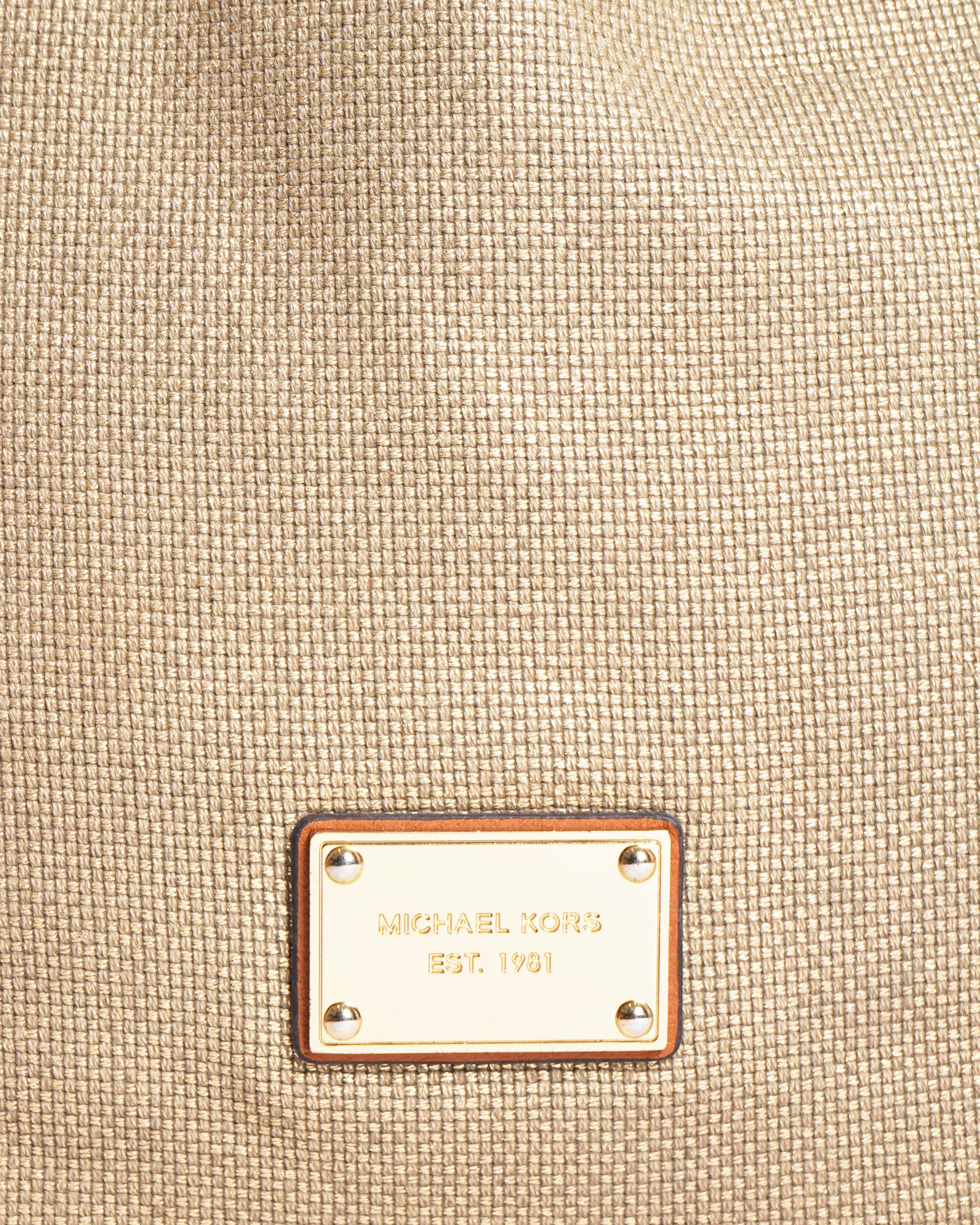 Michael Kors Canvas Leather Tote Bag