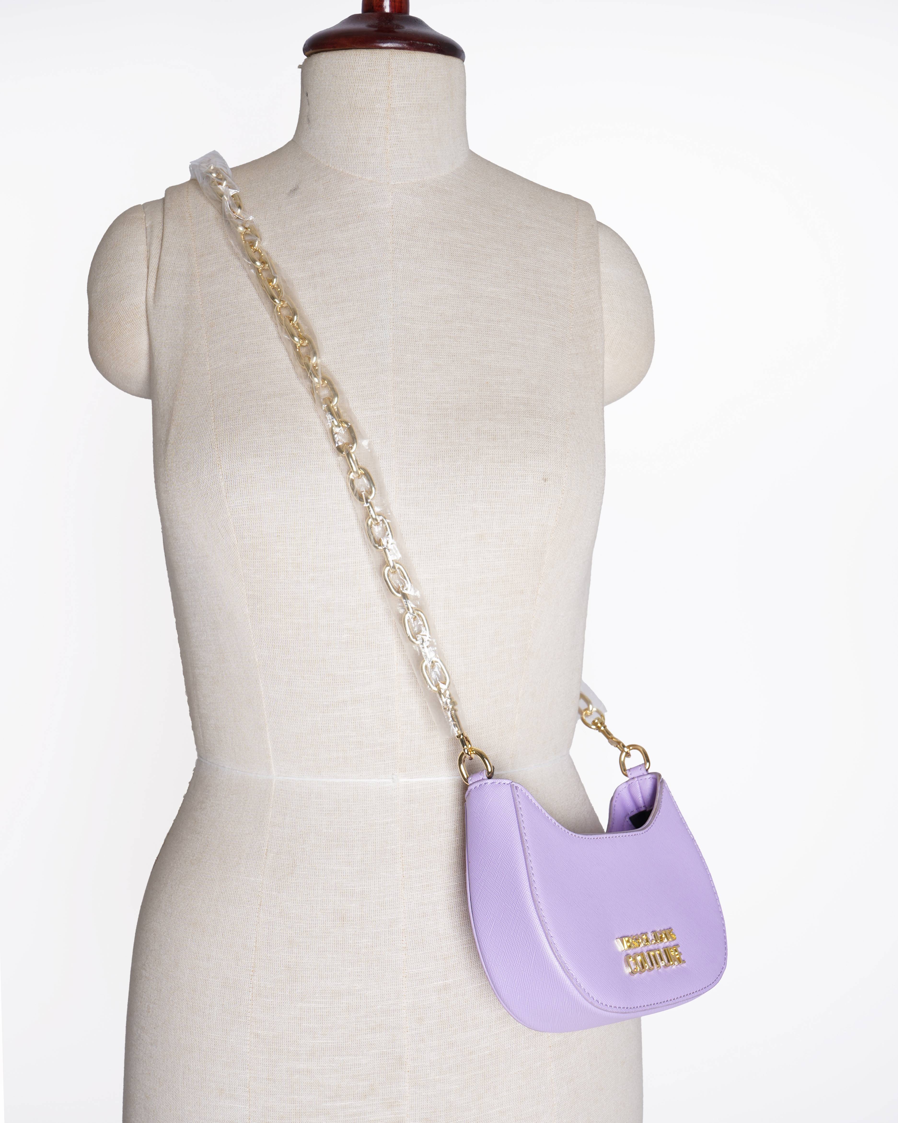 New Versace Jeans Couture Saffiano leather handbag