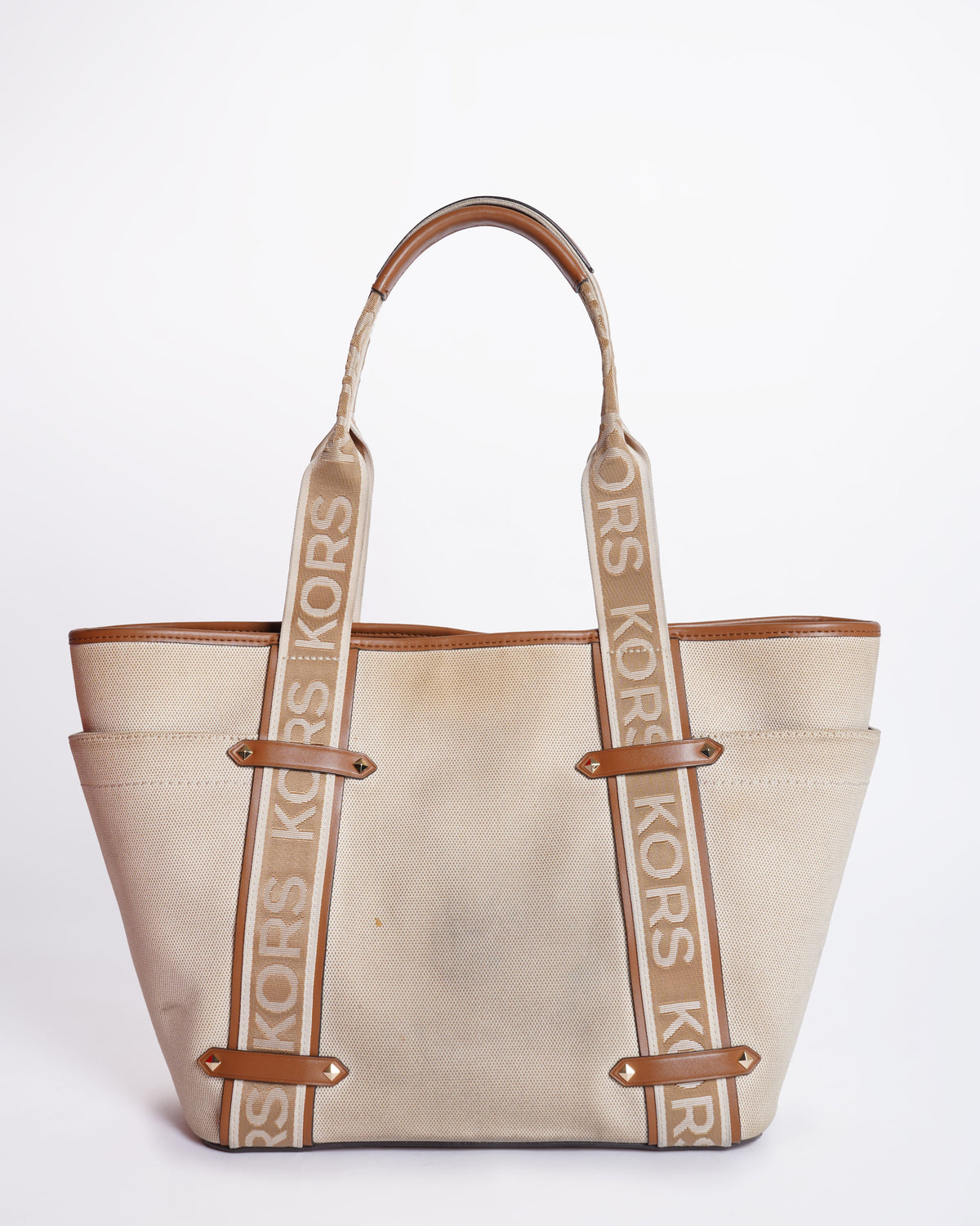 Michael Kors Maeve Tote In Beige and Brown