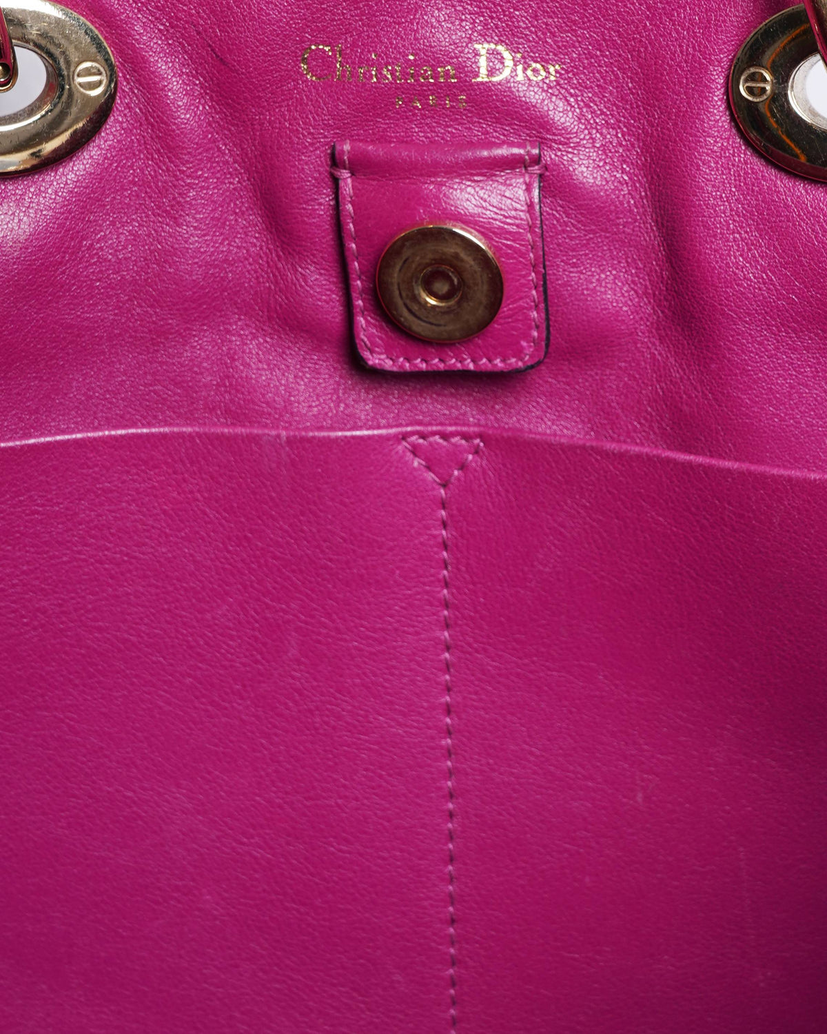 Christian Dior black leather medium diorissimo shopper tote bag