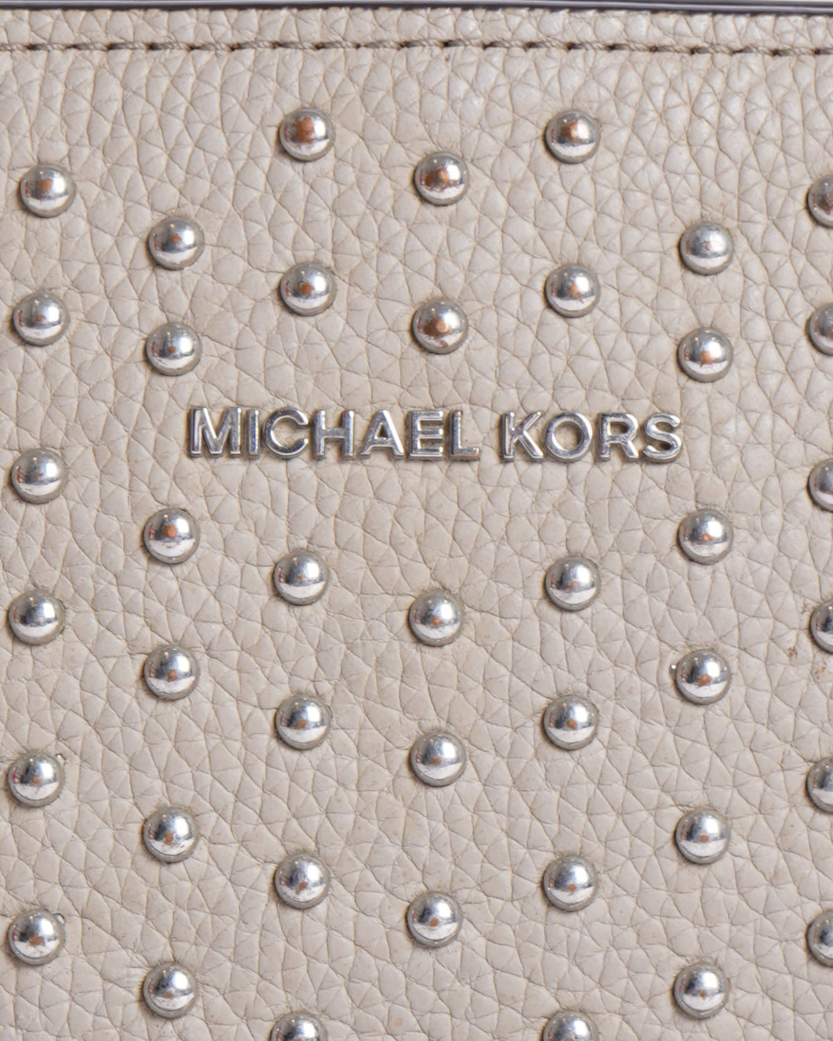 Michael Kors Crossbody In Grey With Stud Detailing