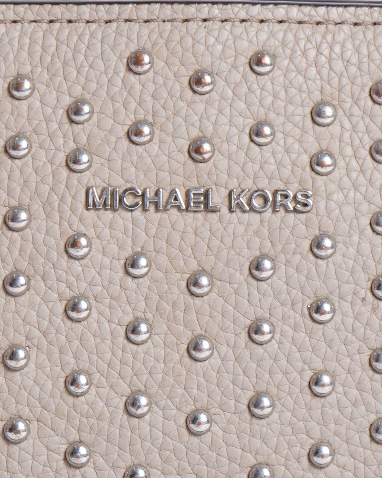 Michael Kors Crossbody In Grey With Stud Detailing