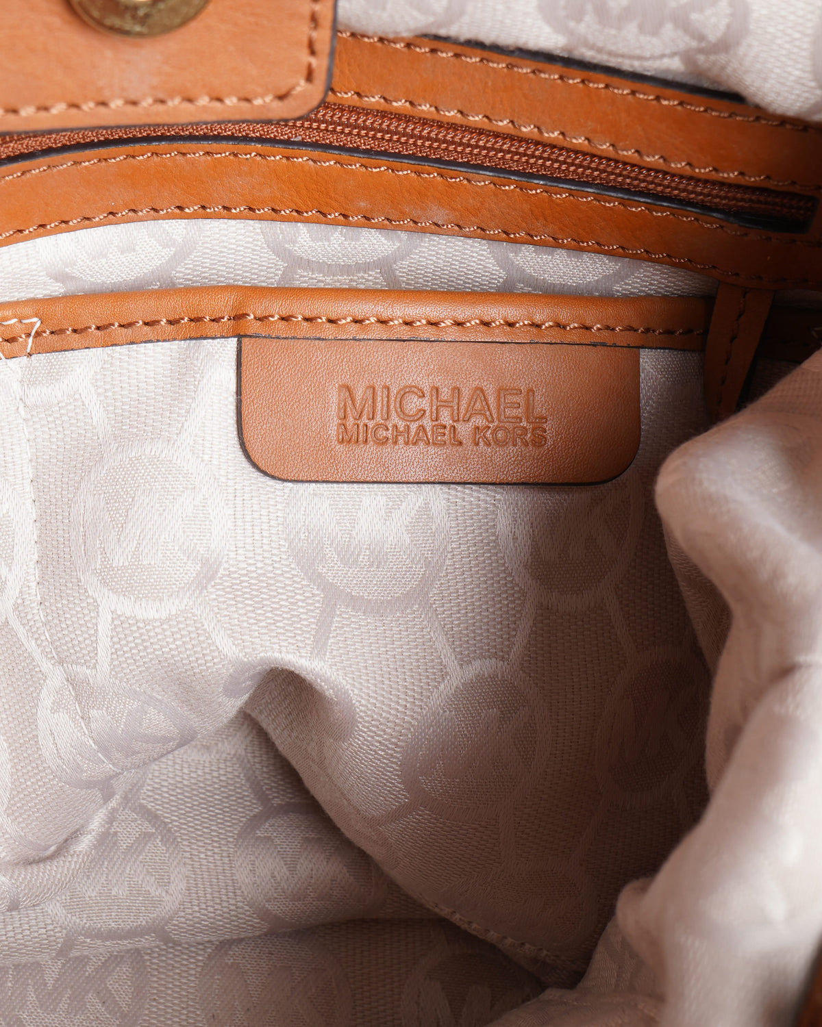 ⁠ ⁠Michael Kors Canvas Shoulder Bag