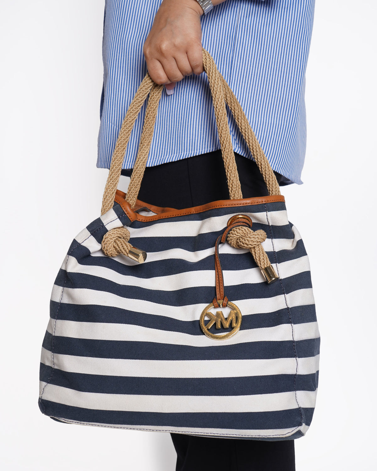 ⁠ ⁠Michael Kors Canvas Shoulder Bag
