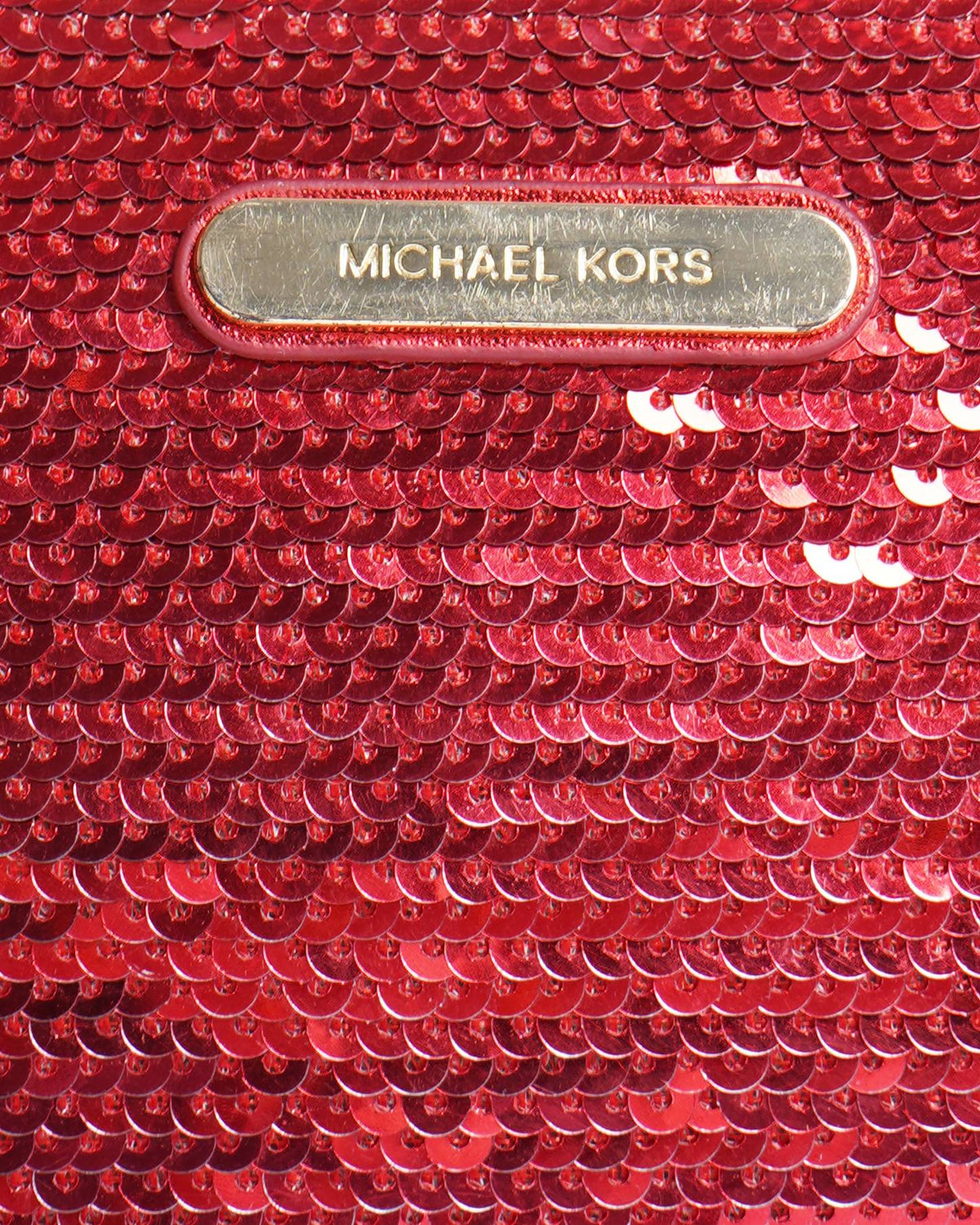 Michael Kors Mini Red Sequin Wristlet