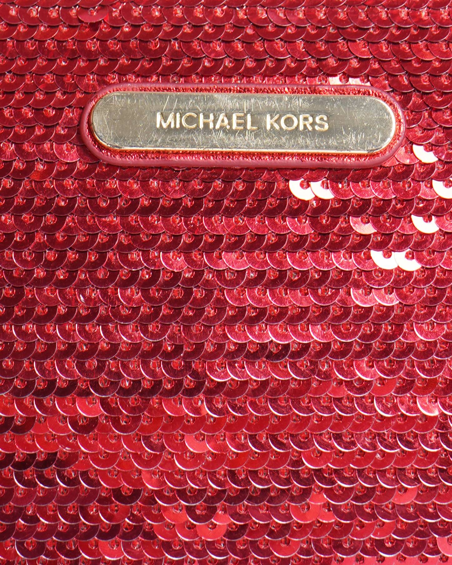 Michael Kors Mini Red Sequin Wristlet