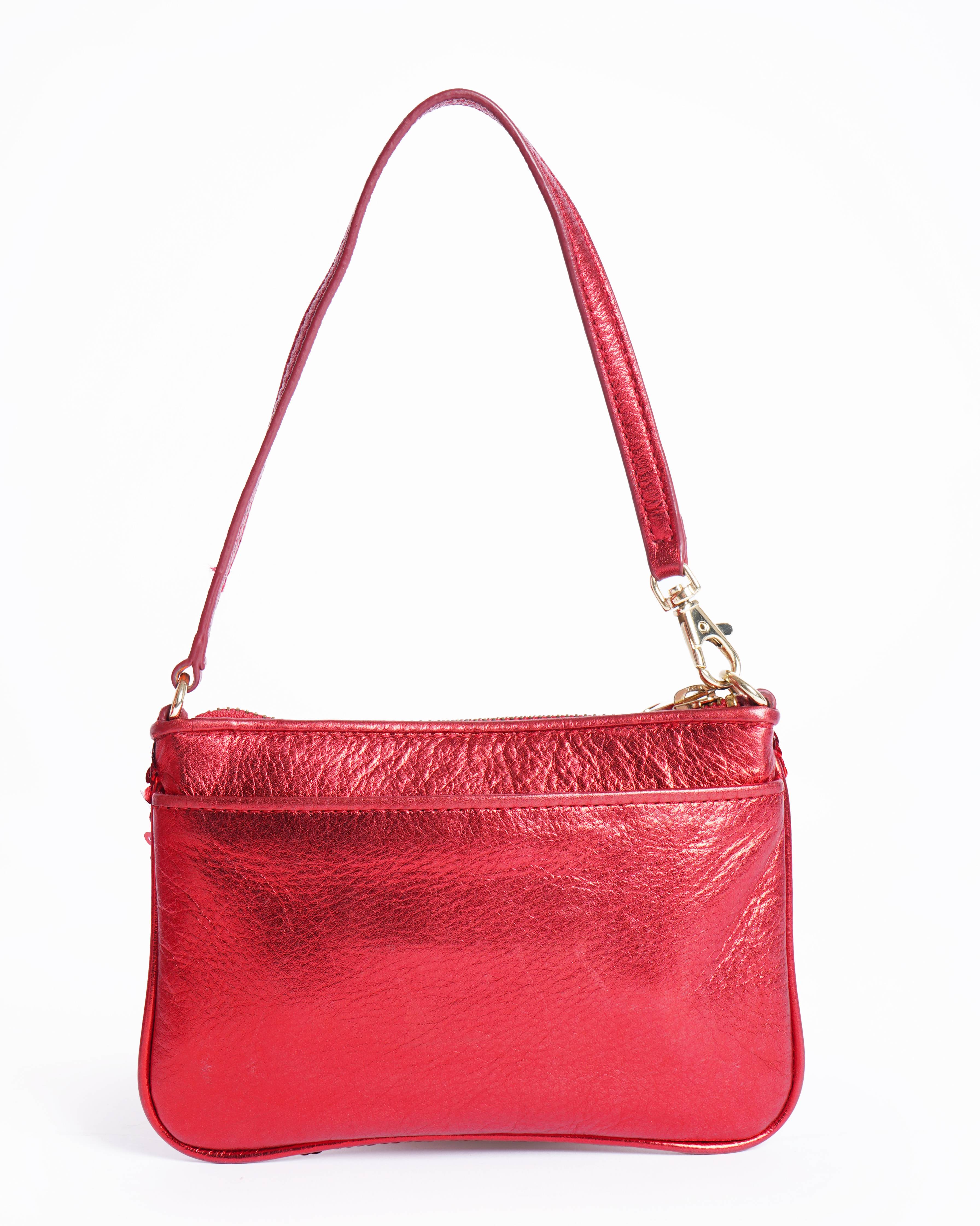 Michael Kors Mini Red Sequin Wristlet