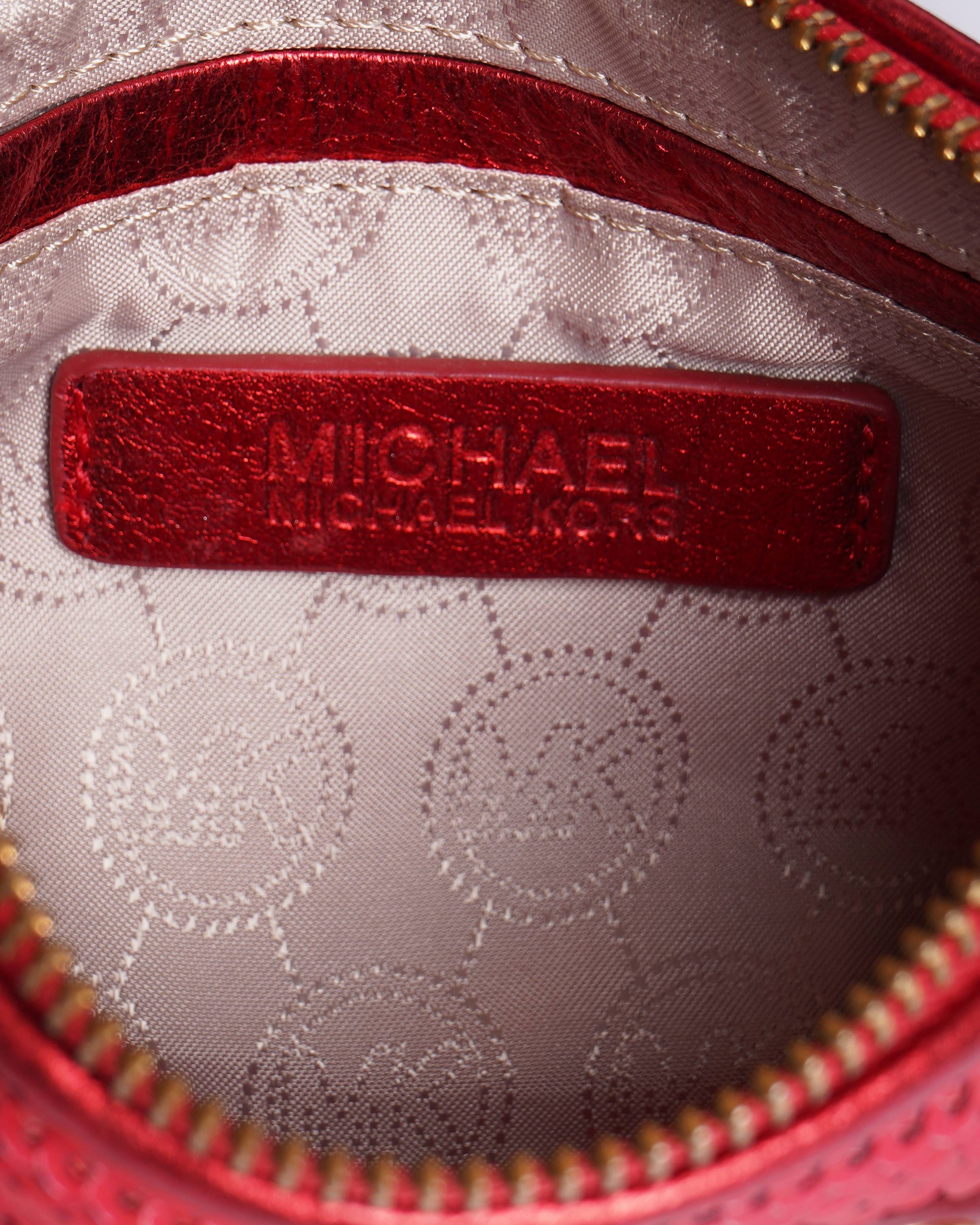 Michael Kors Mini Red Sequin Wristlet