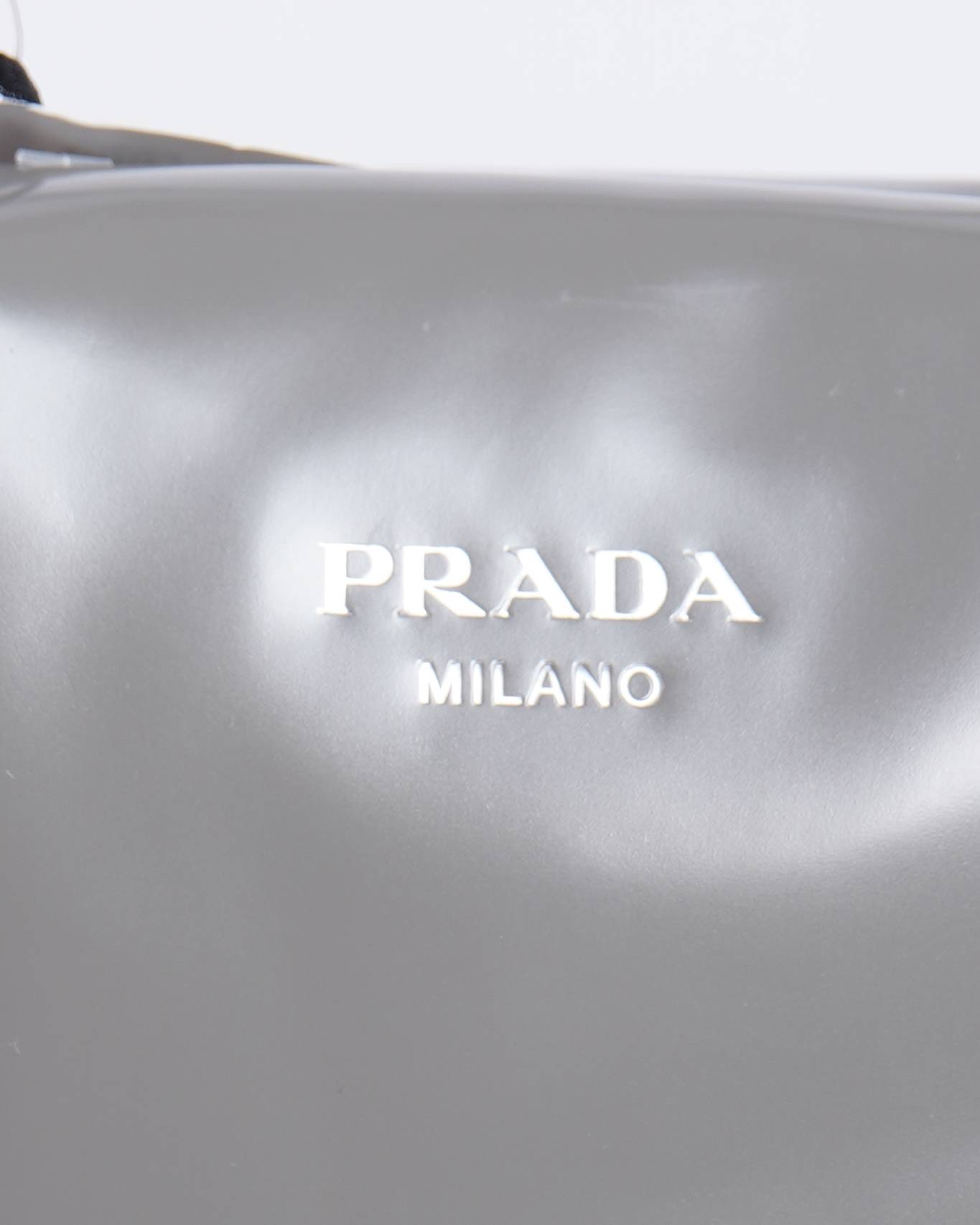 New Prada grey supernova satchel bag