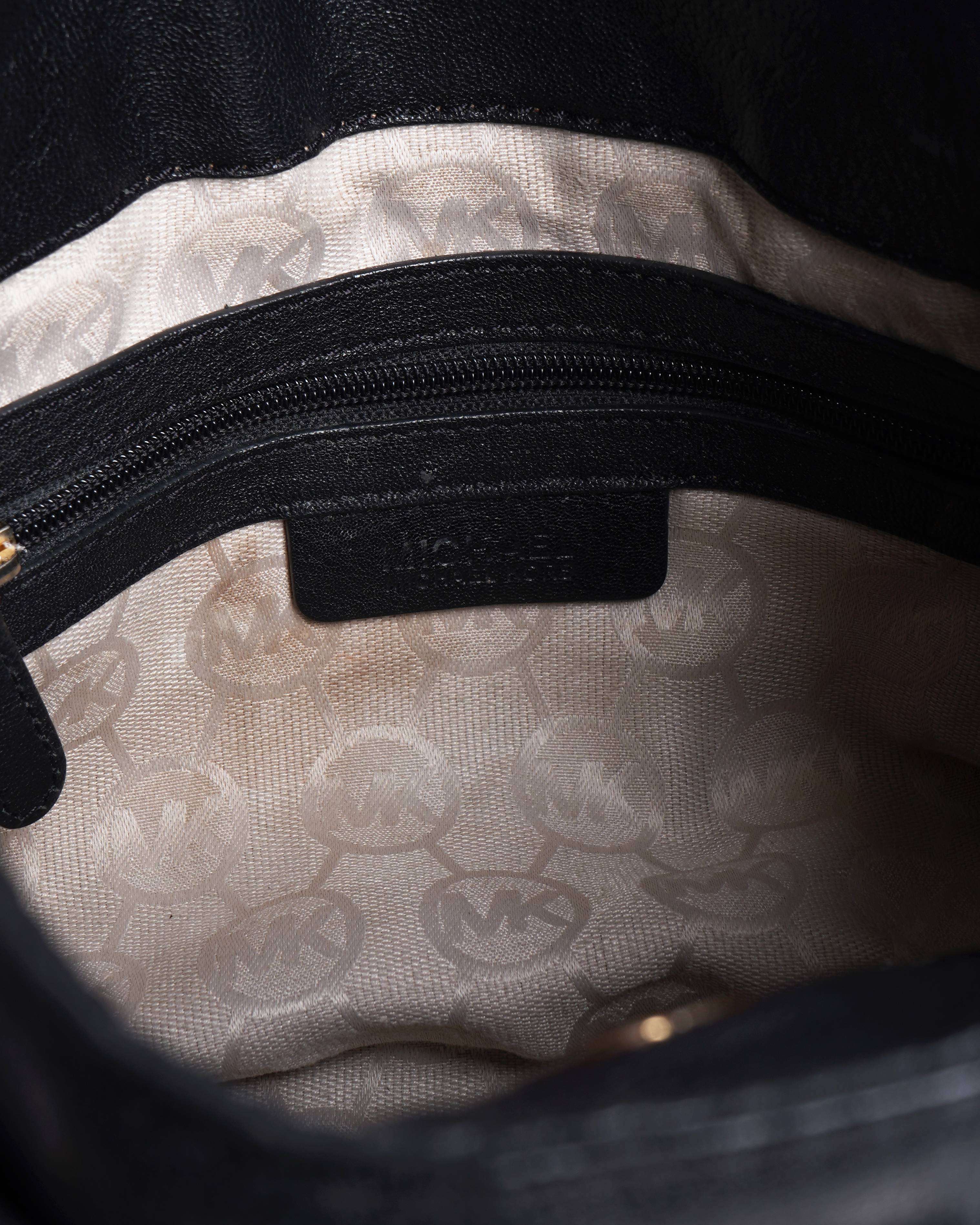 Michael Kors 
Black Pebbled Leather Hamilton East West Tote