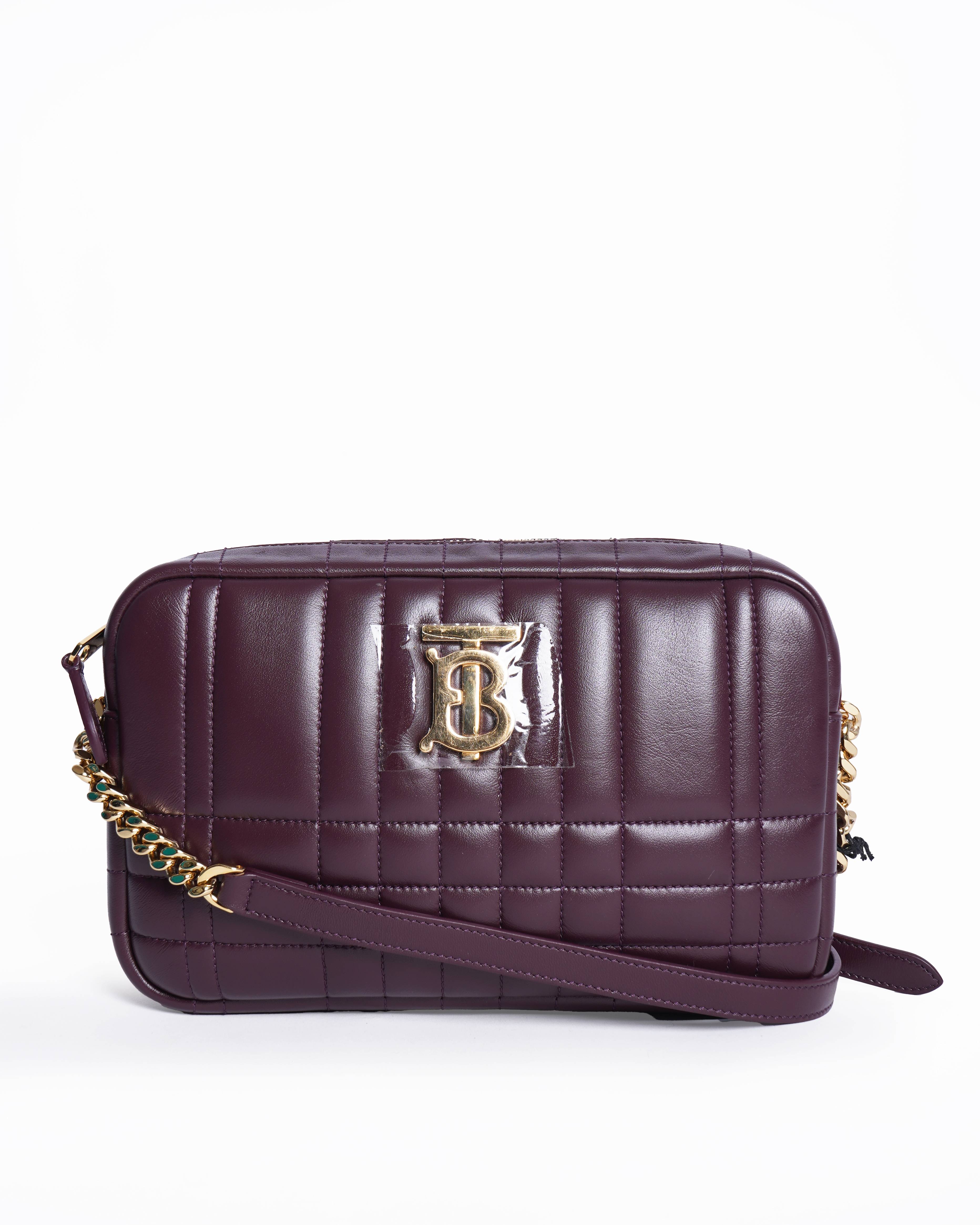 New Burberry Quilted Leather Lola Crossbody Bag