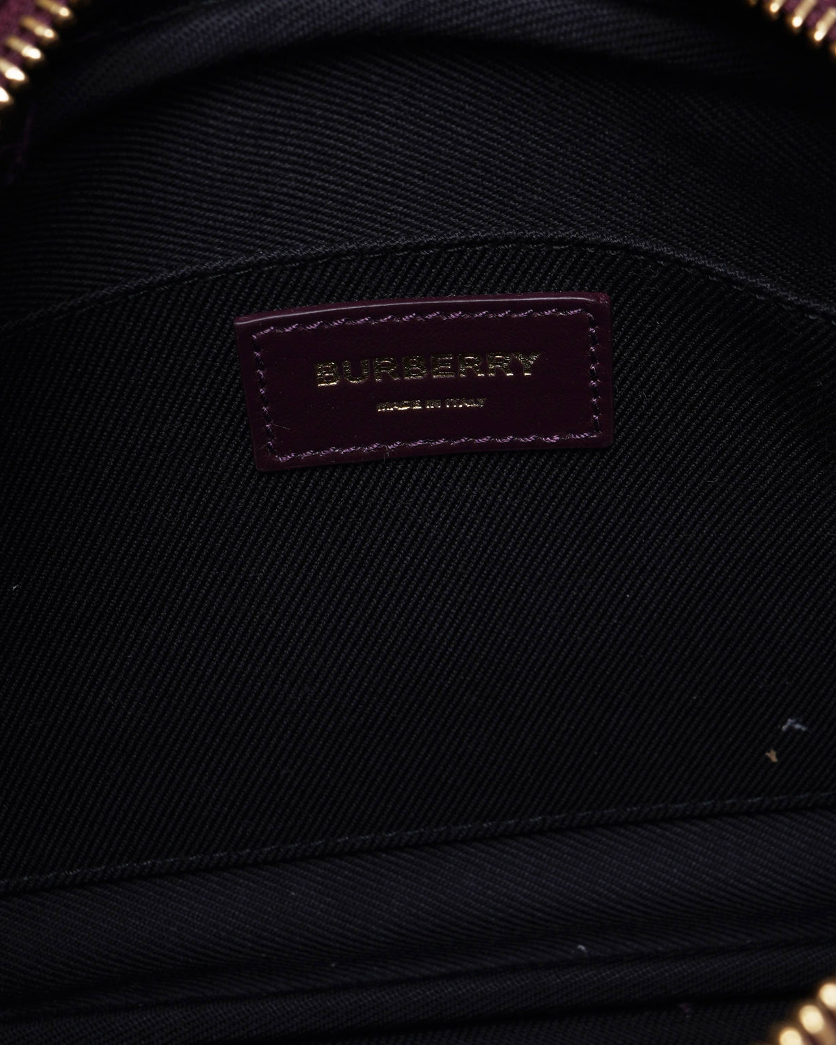 New Burberry Quilted Leather Lola Crossbody Bag