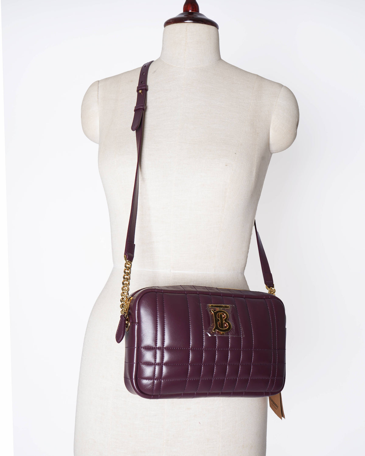 New Burberry Quilted Leather Lola Crossbody Bag