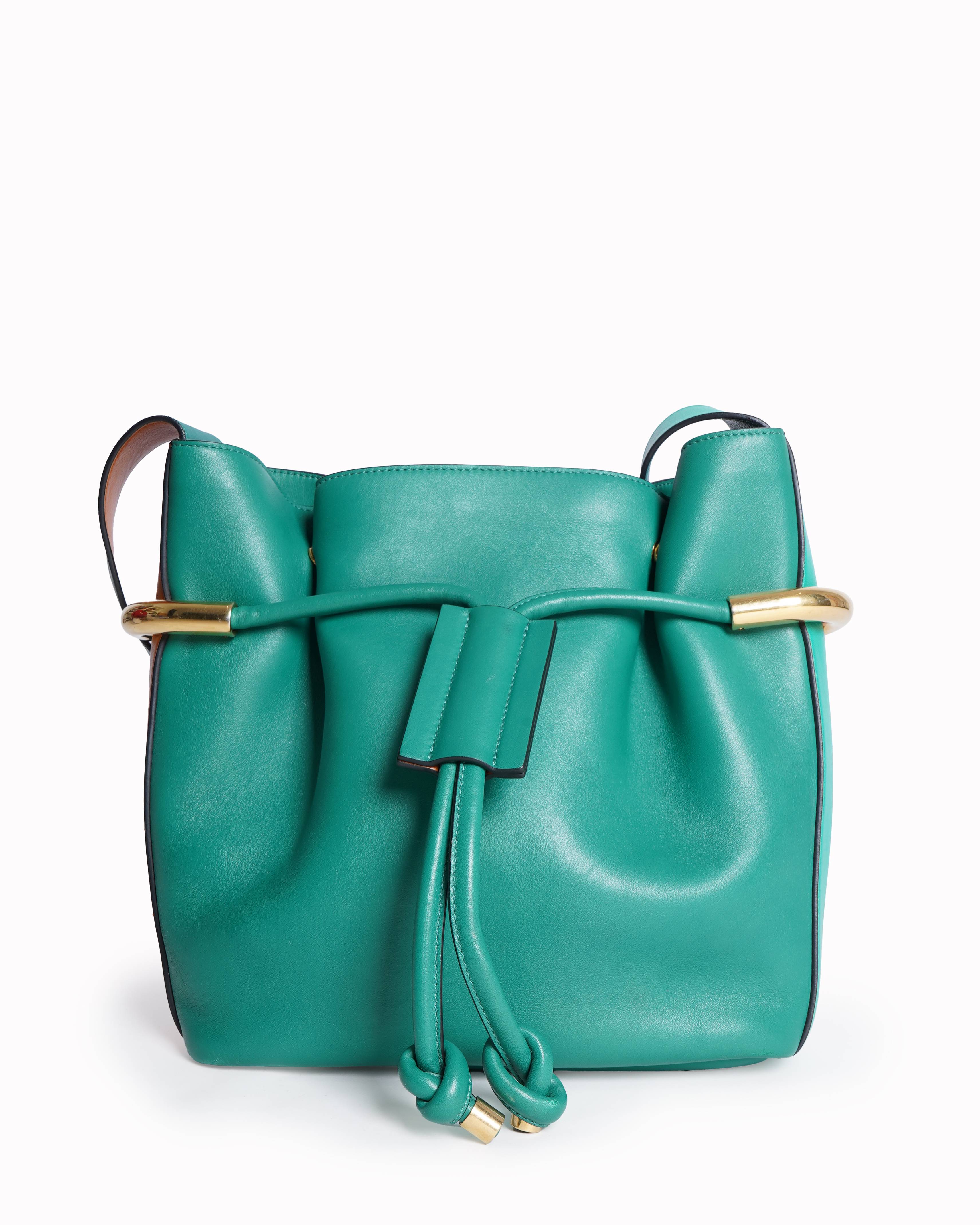 Chloé Emma Bucket Bag in Emerald Green