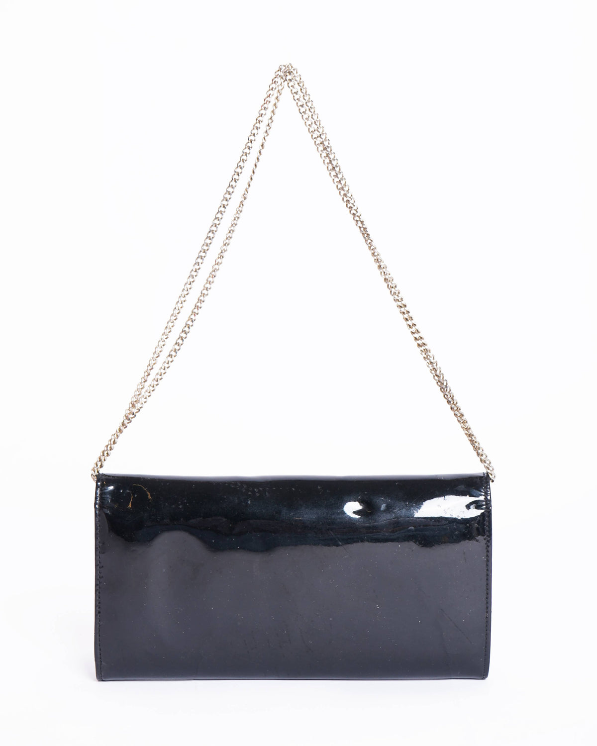 Versace bifold patent leather clutch