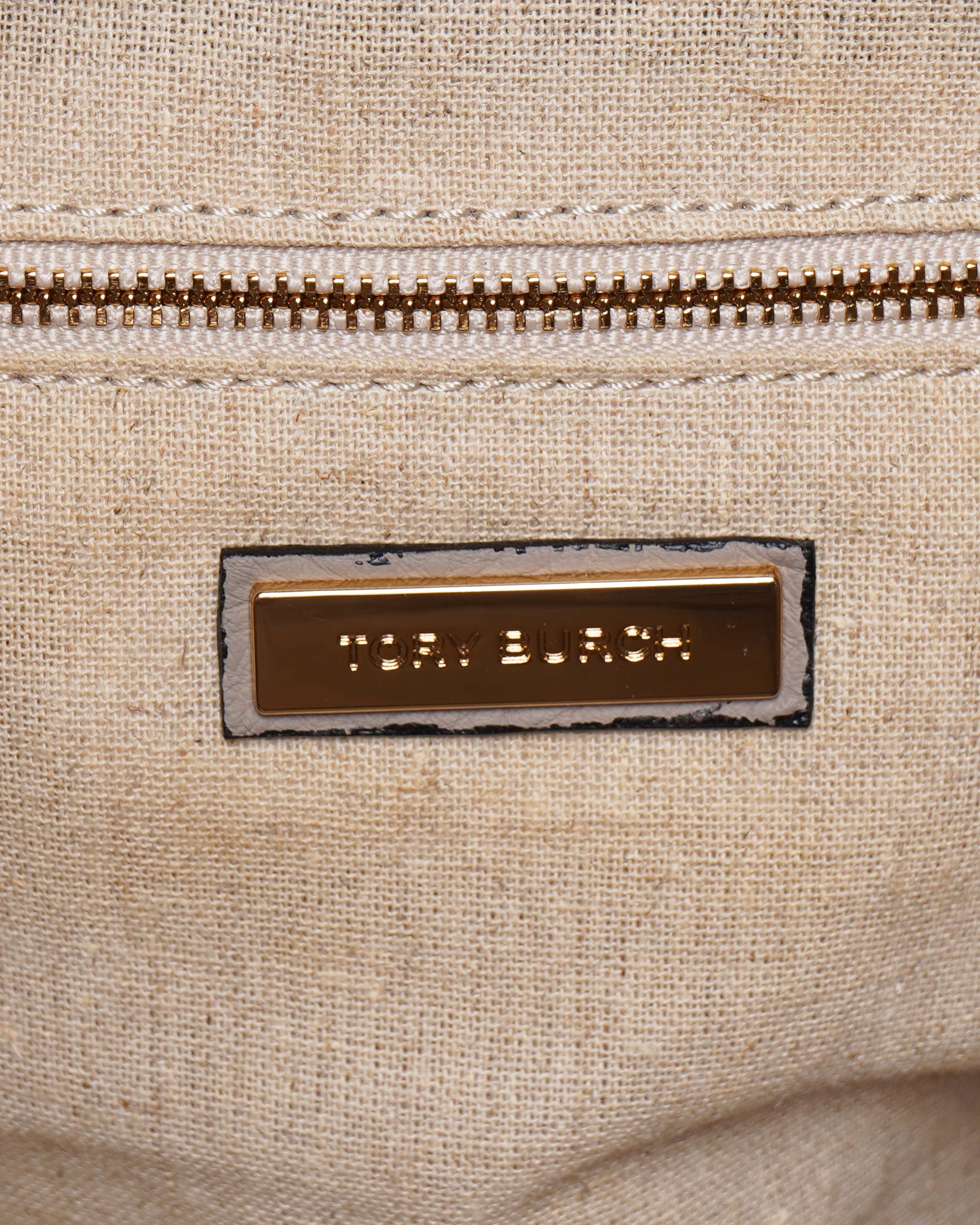 New Tory burch half moon satchel leather bag