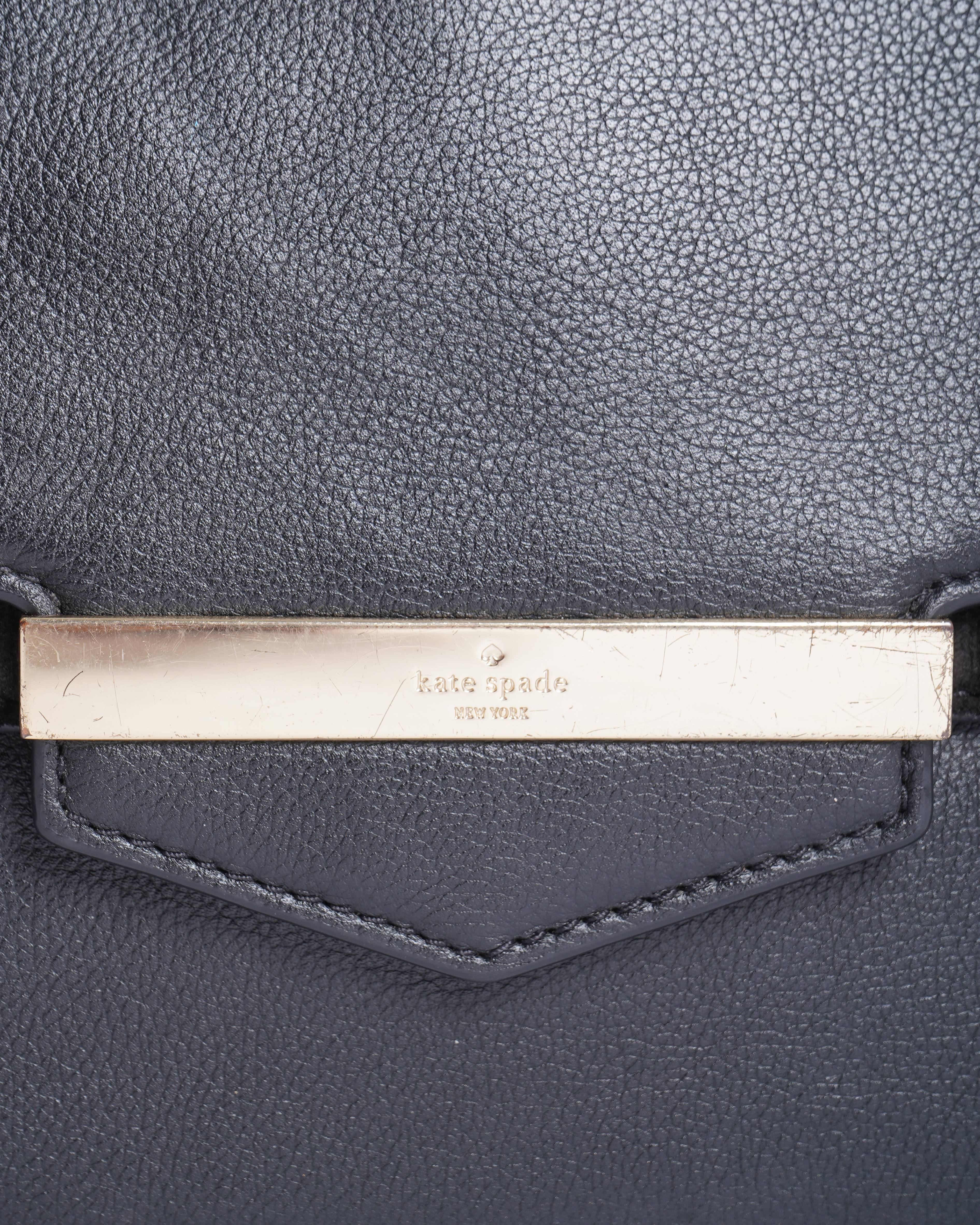 Kate spade caramel court black crossbody bag