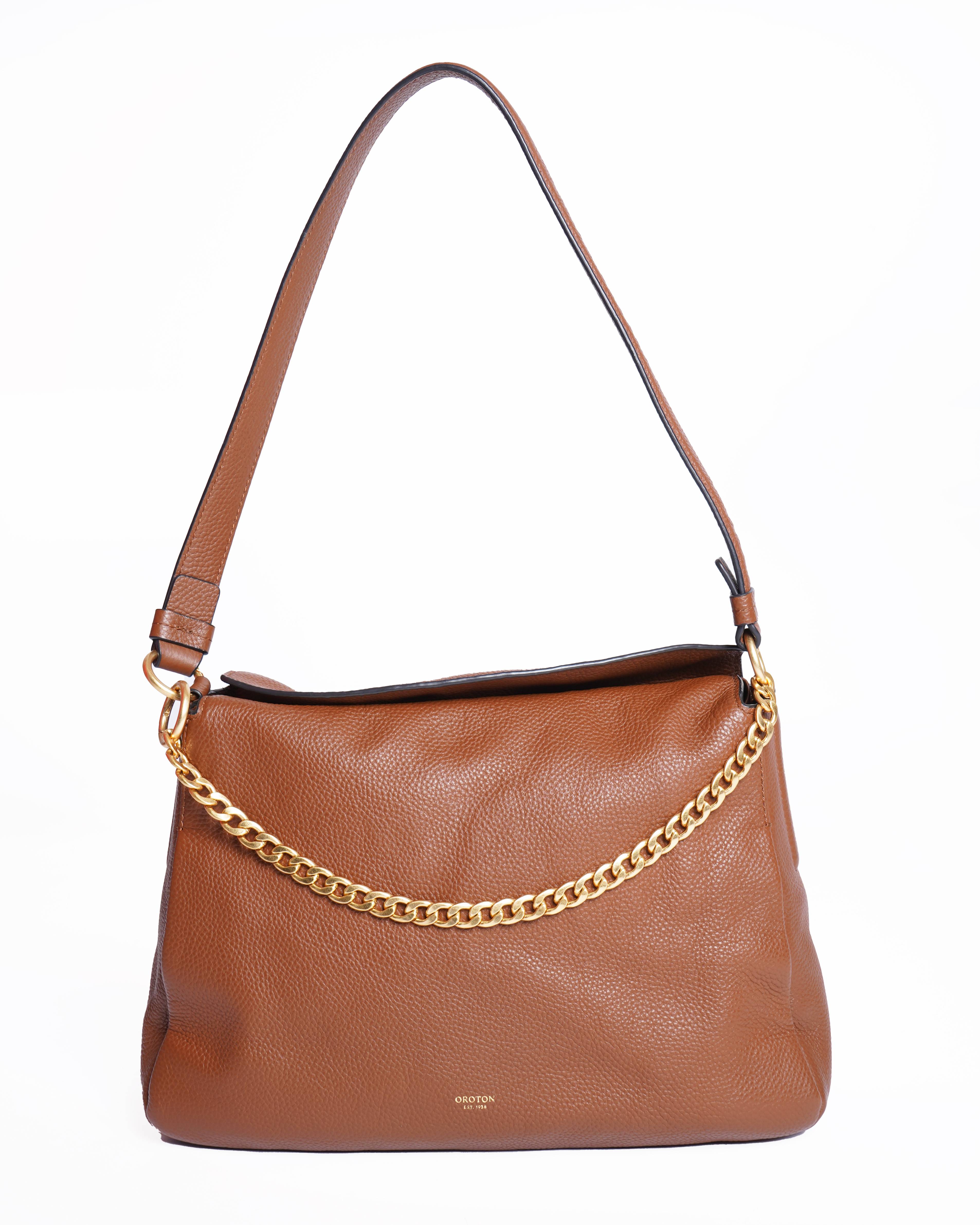 Oroton Brown shoulder bag