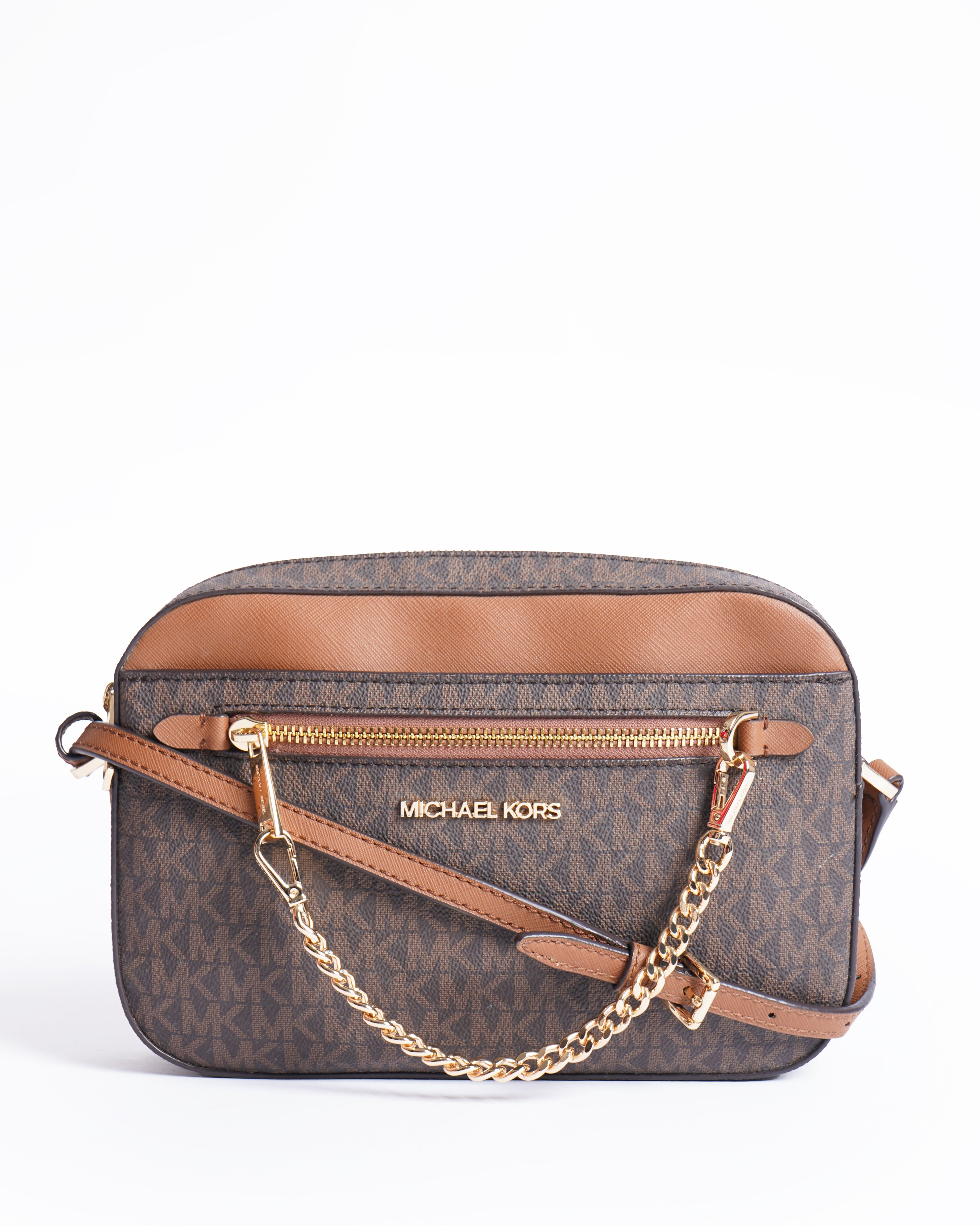 New Michael Kors Monogram Jet Set Crossbody Bag