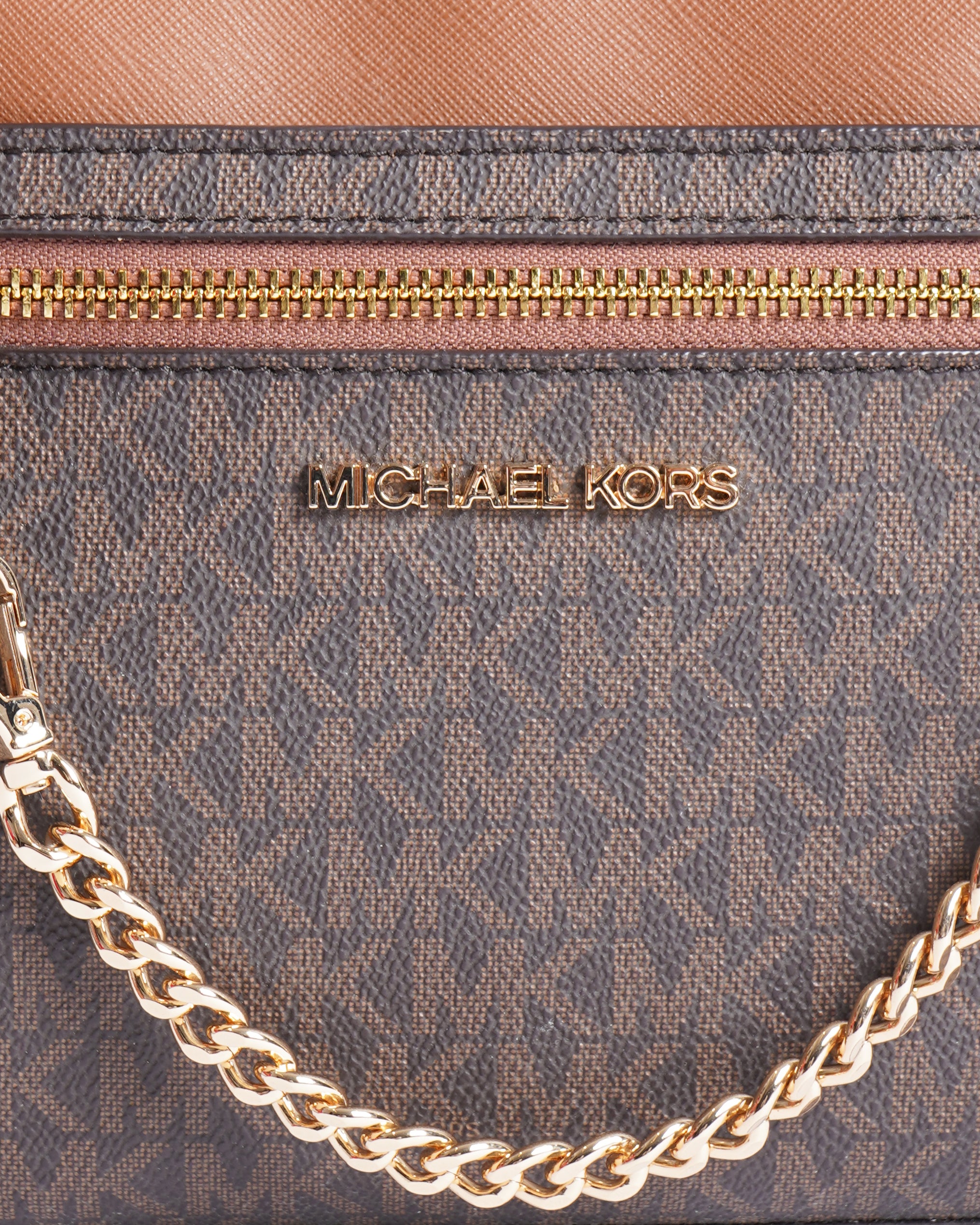 New Michael Kors Monogram Jet Set Crossbody Bag