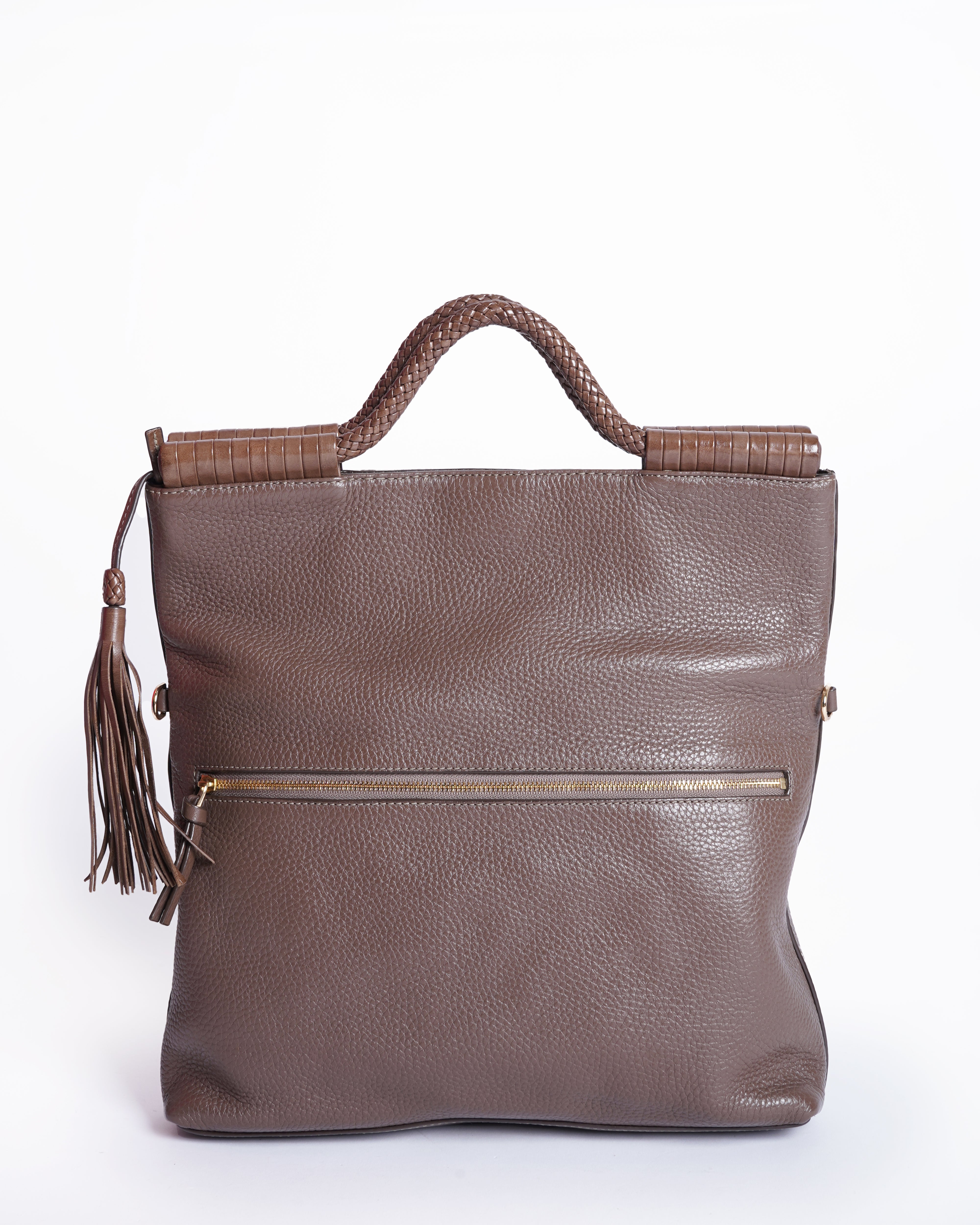 Tory burch taylor satchel tote in brown