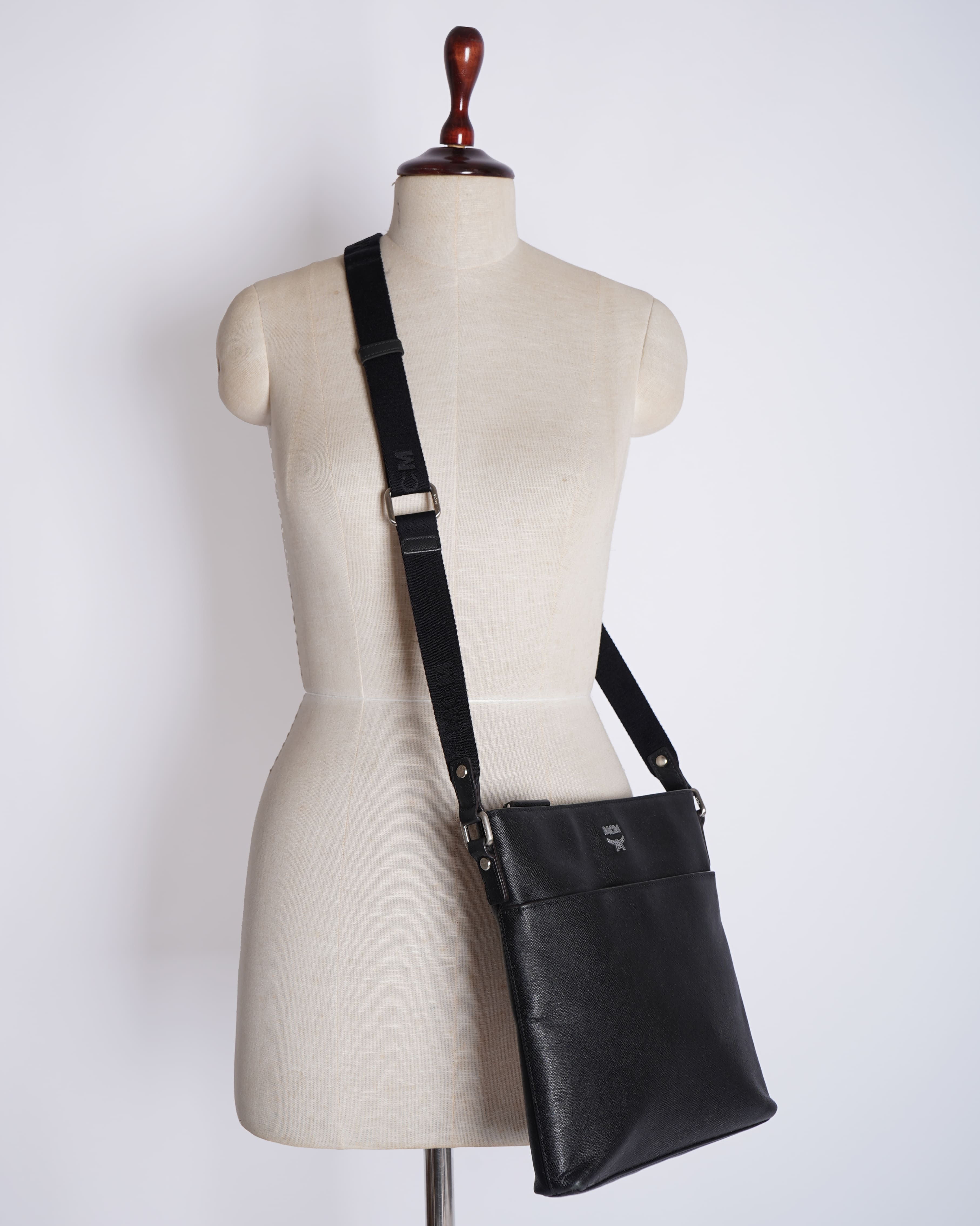 MCM Leather Bag in Black