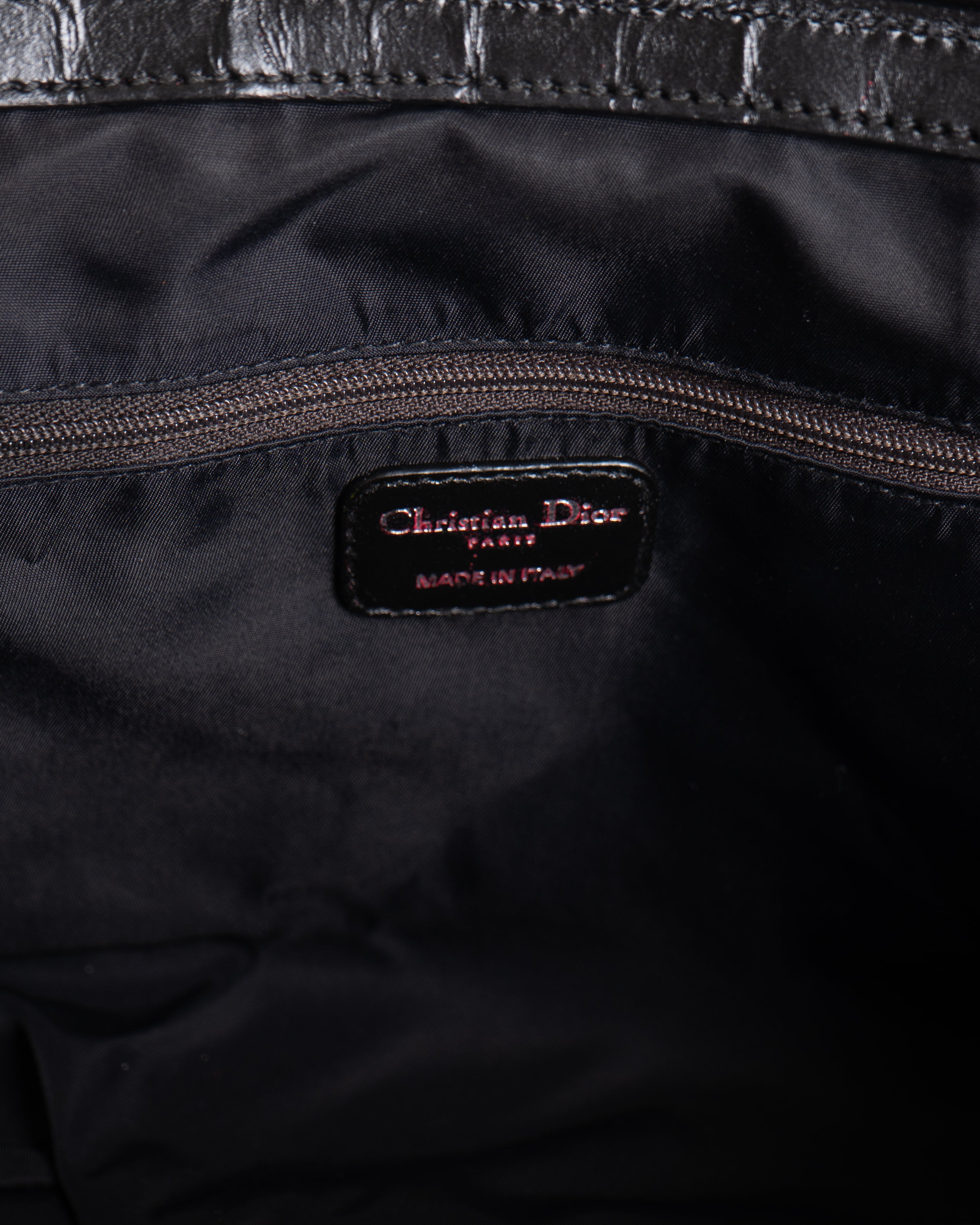 Christian Dior  Satin Cannage Charming Doctors Bag Black