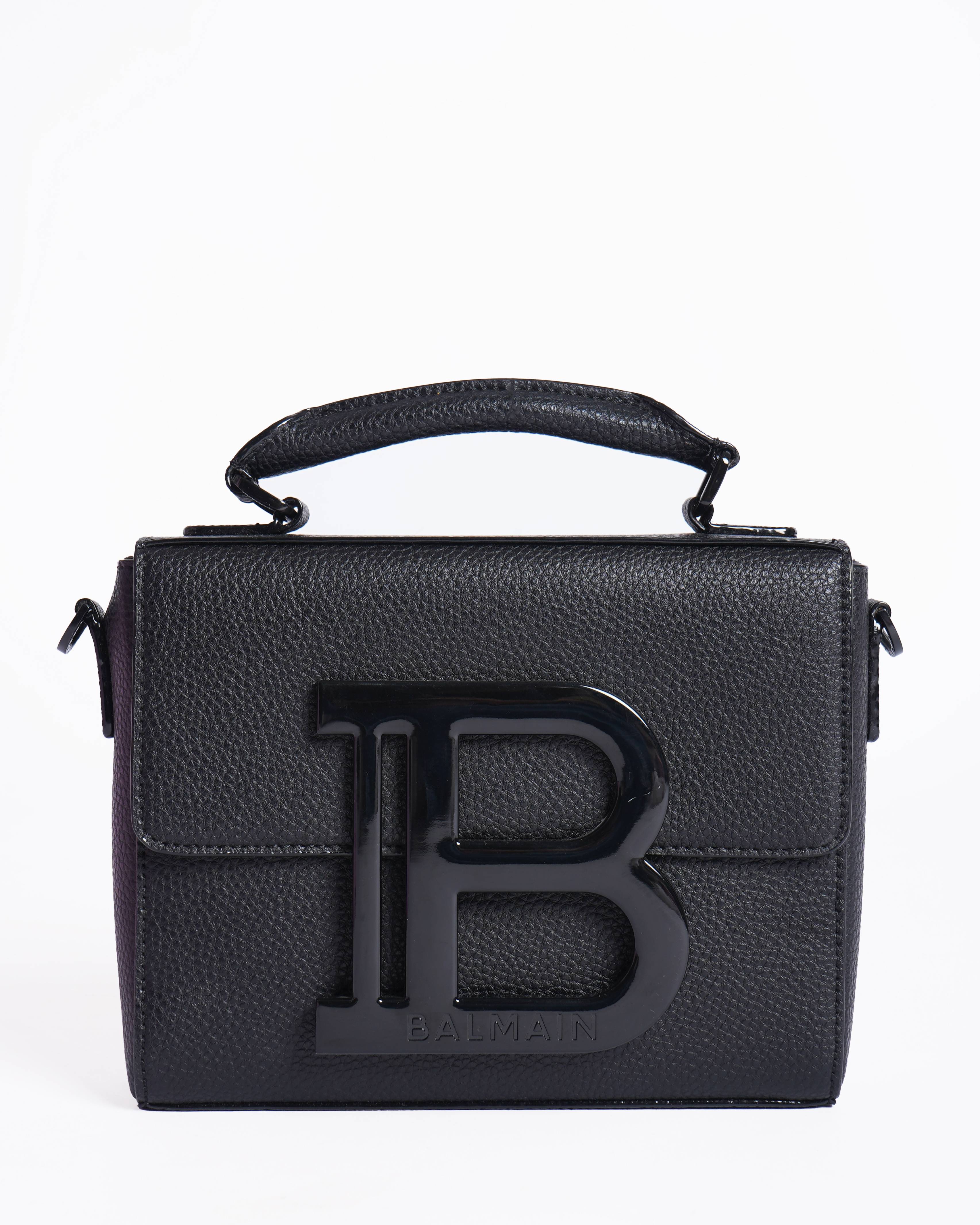 New Balmain B-Buzz mini leather crossbody bag