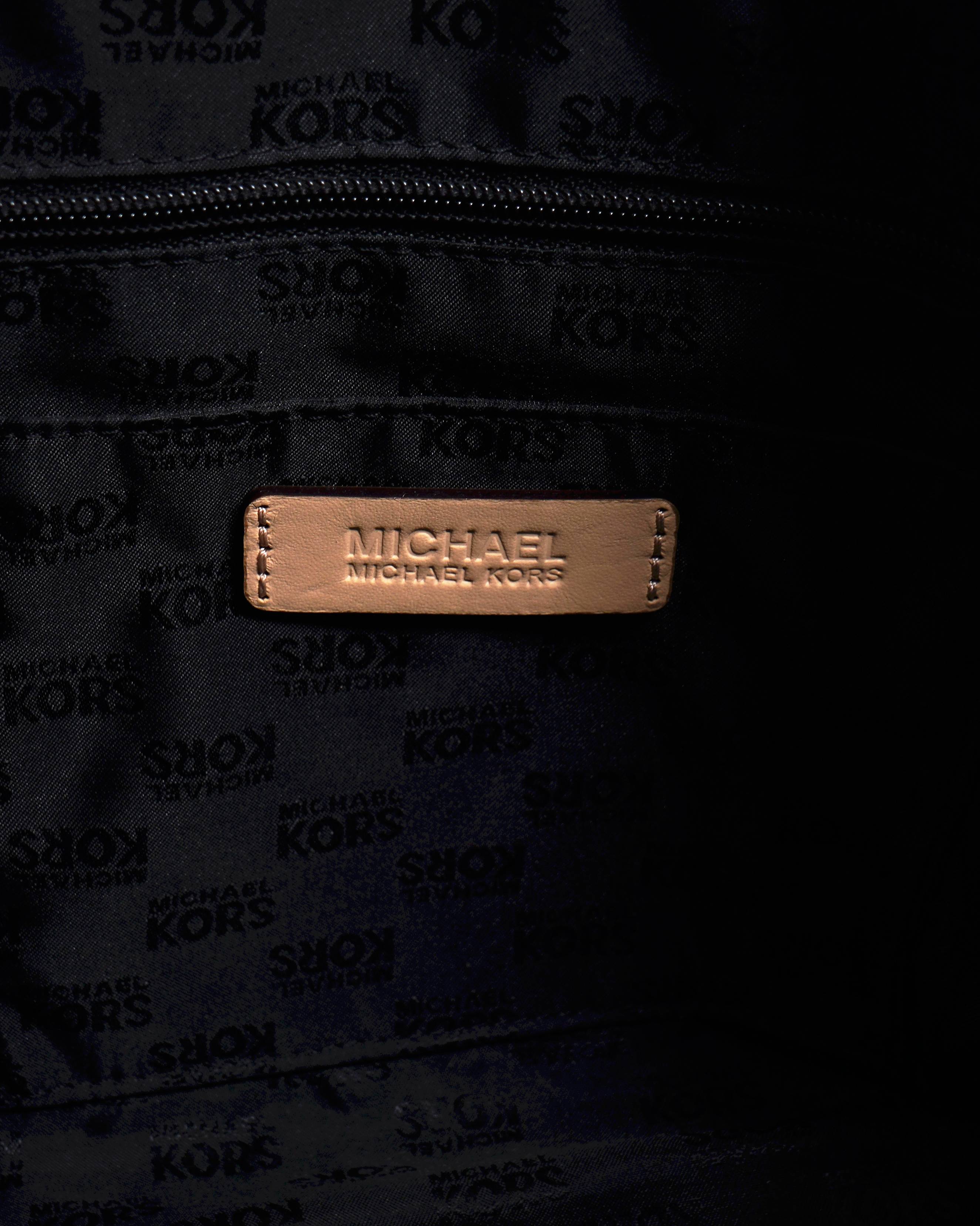 Michael Kors Black signature patent leather HandBag