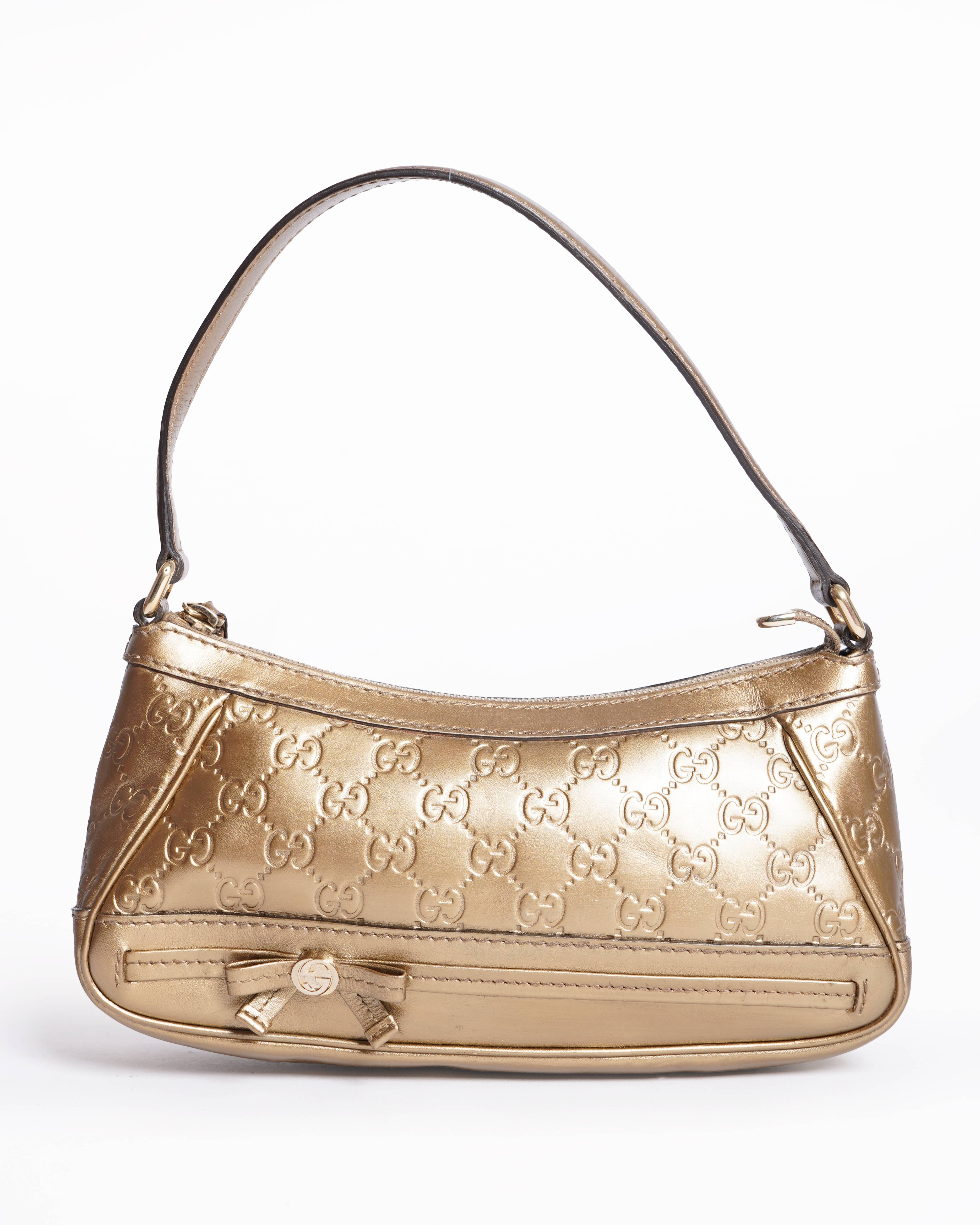 Gucci Mayfair Guccissima Leather White One Shoulder Bag