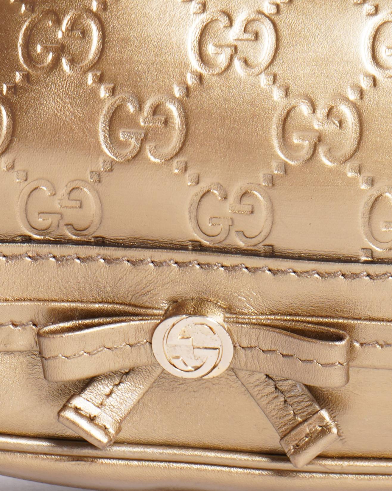 Gucci Mayfair Guccissima Leather White One Shoulder Bag