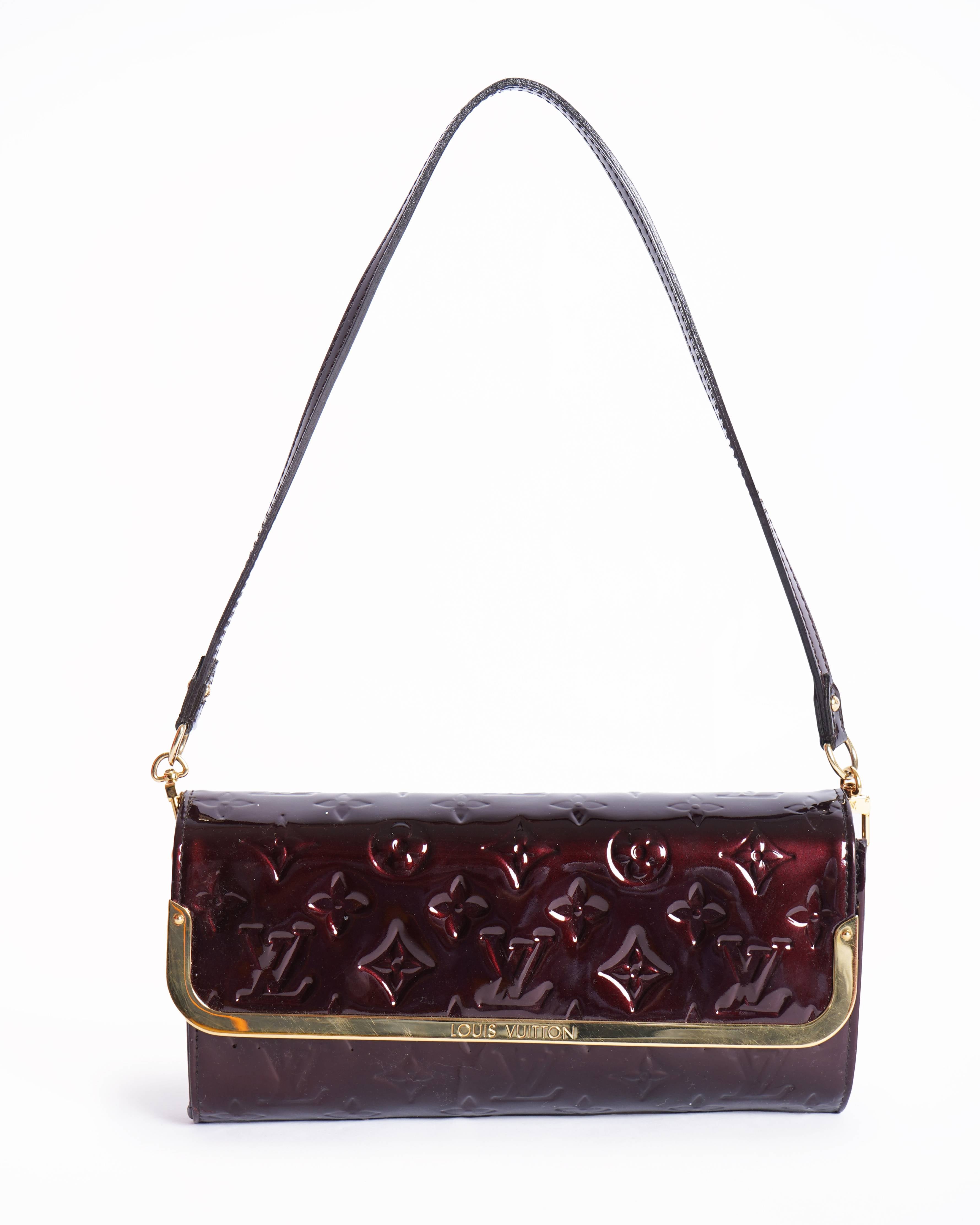 Louis Vuitton Amarante Monogram Vernis Rossmore MM Bag