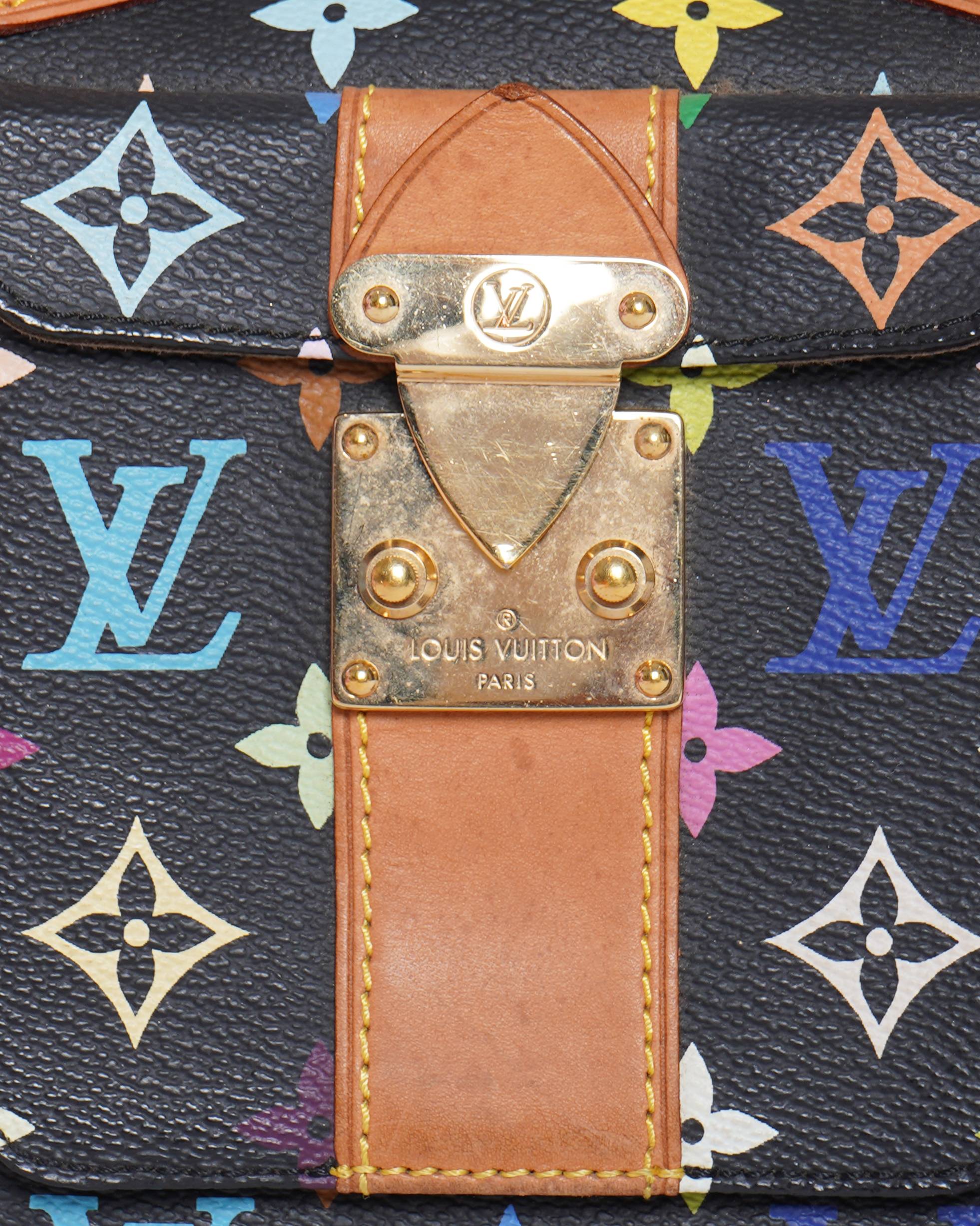 Louis Vuitton Takashi Murakami Black Top Handle Speedy