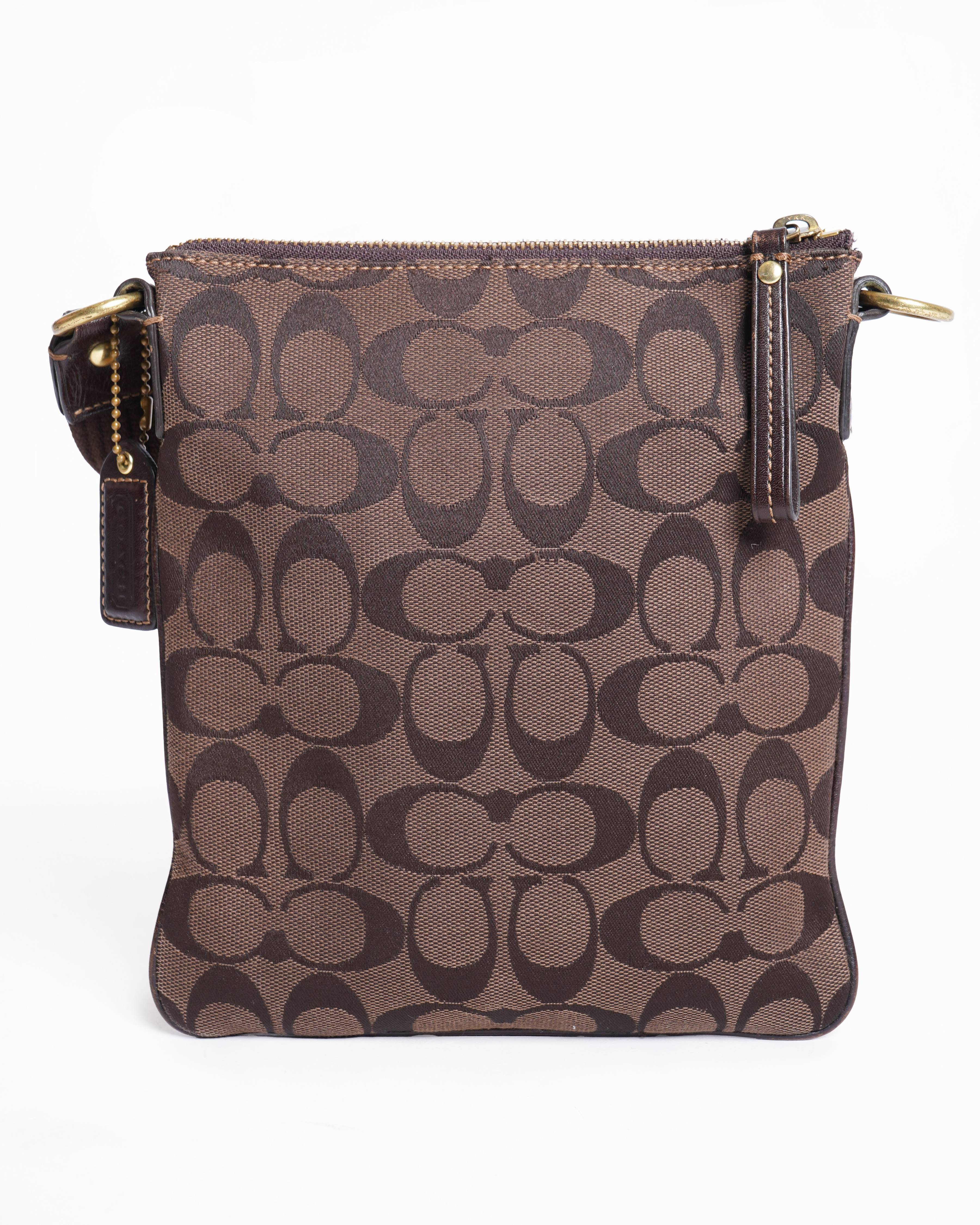 Coach Brown/Tan Messenger Bag