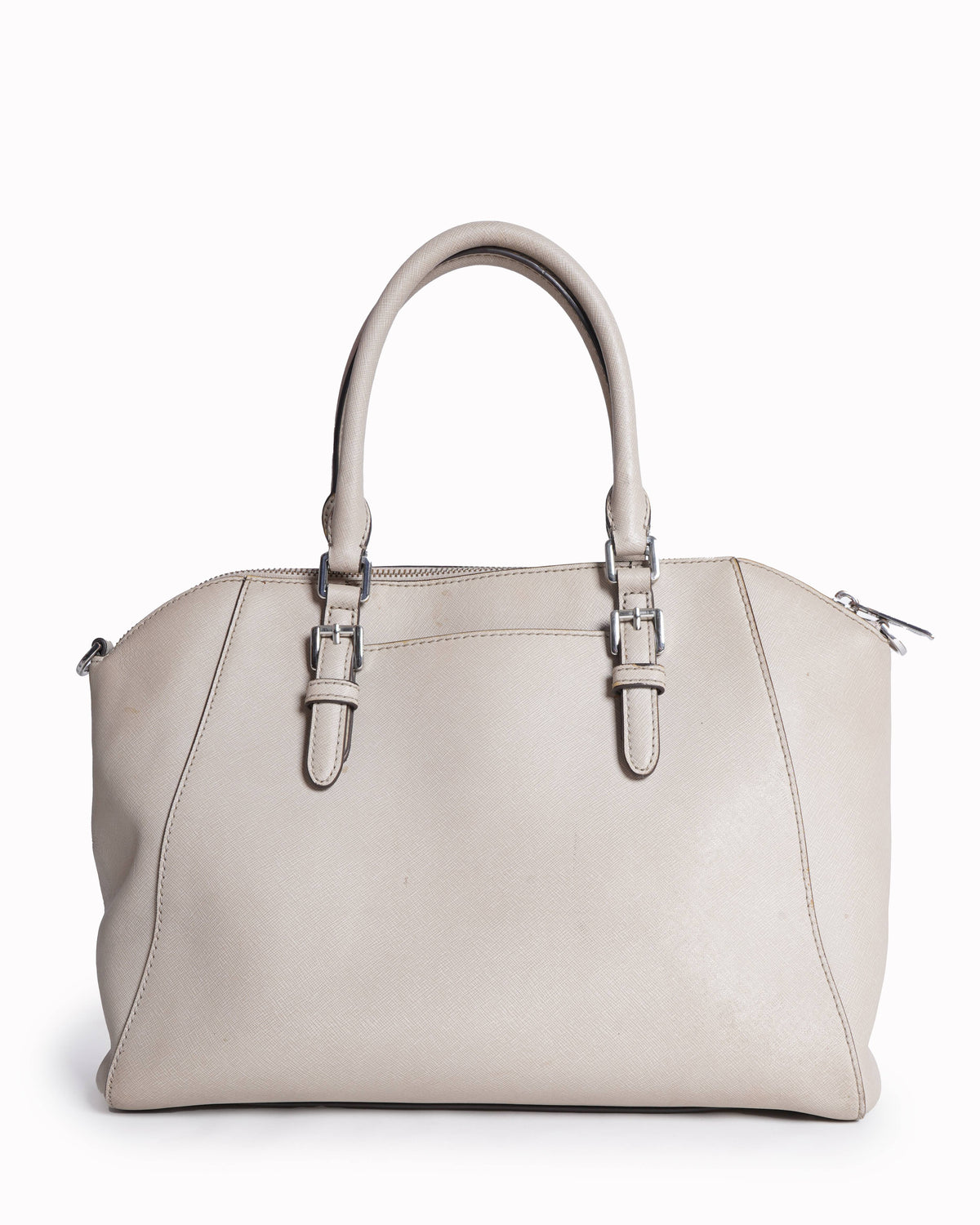 Michael Kors Ciara Large Satchel in Pearl Grey