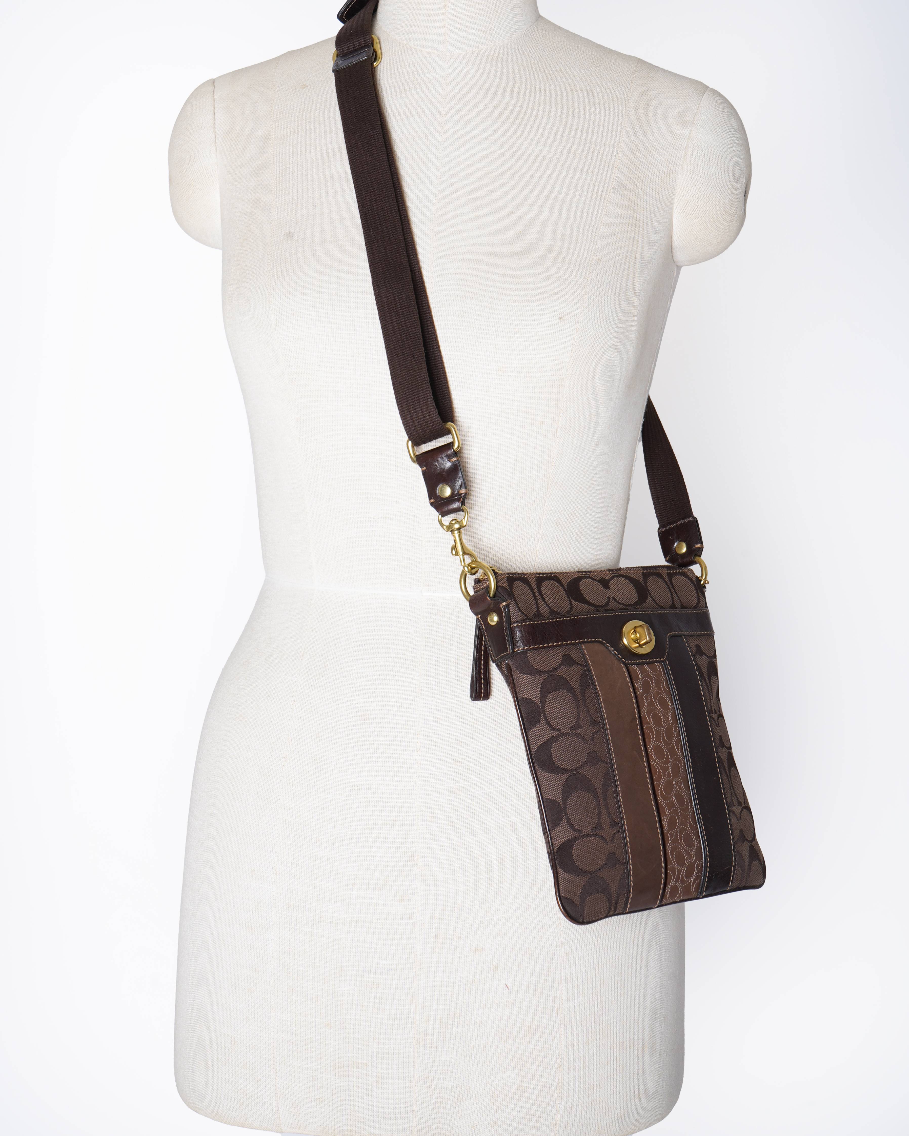 Coach Brown/Tan Messenger Bag