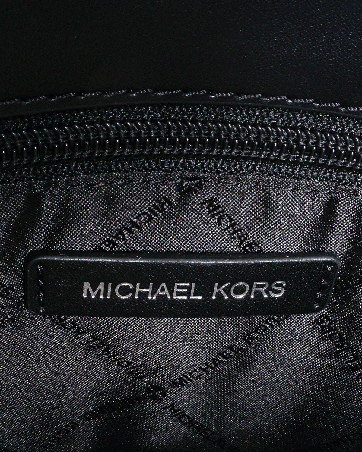 Michael Kors Black & White Floral Medium Pratt Satchel Tote