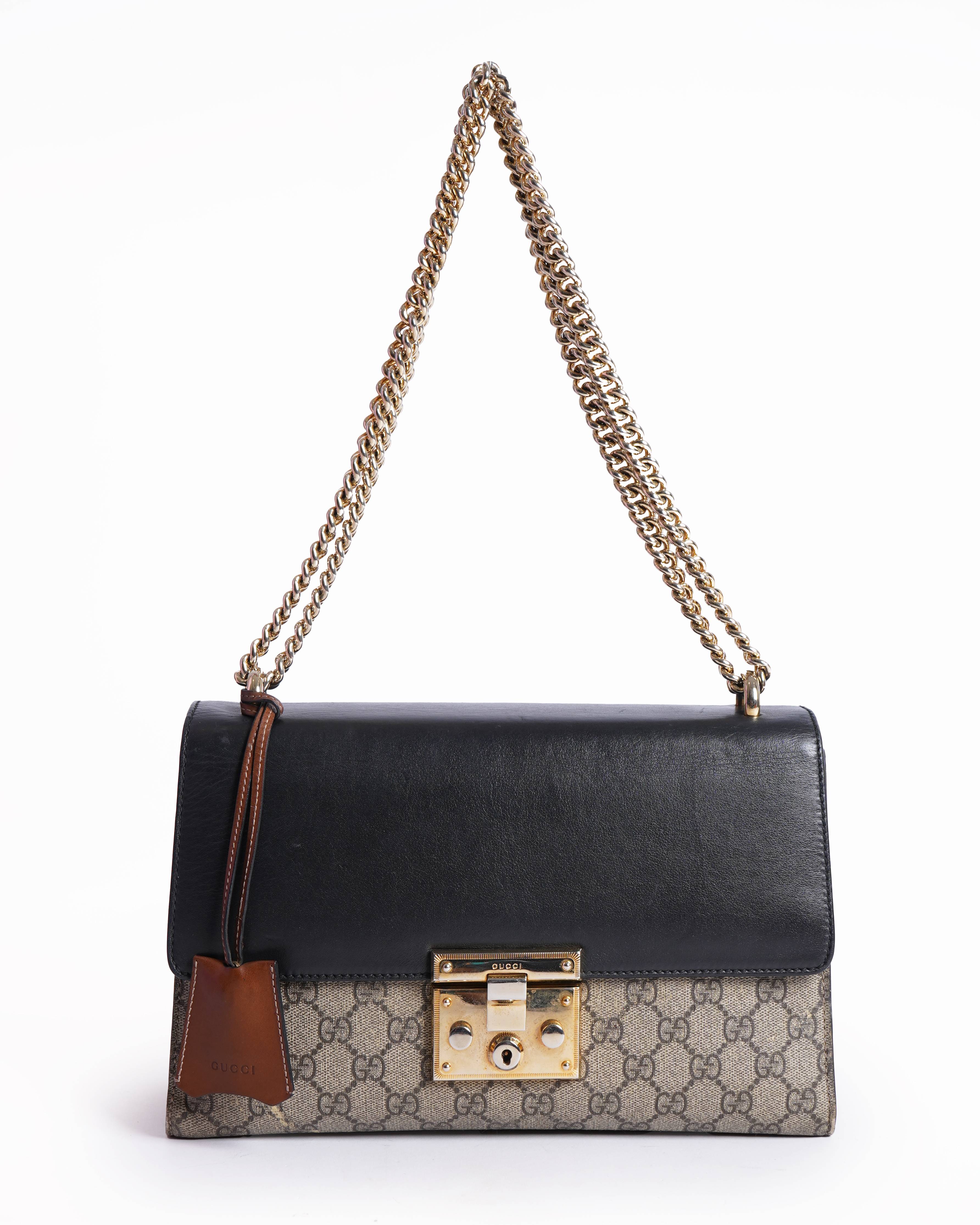 Gucci gg supreme padlock Shoulder Bag