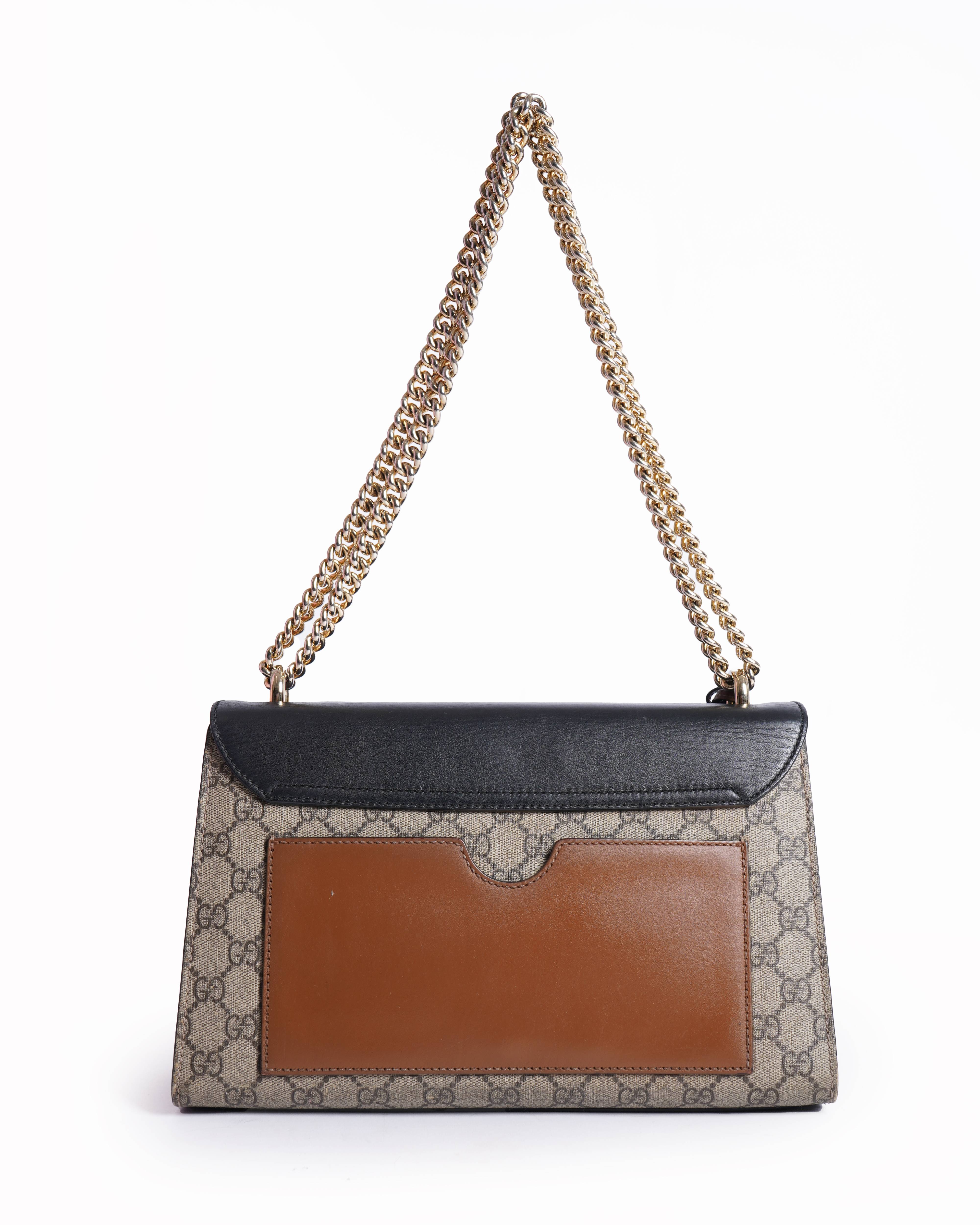 Gucci gg supreme padlock Shoulder Bag