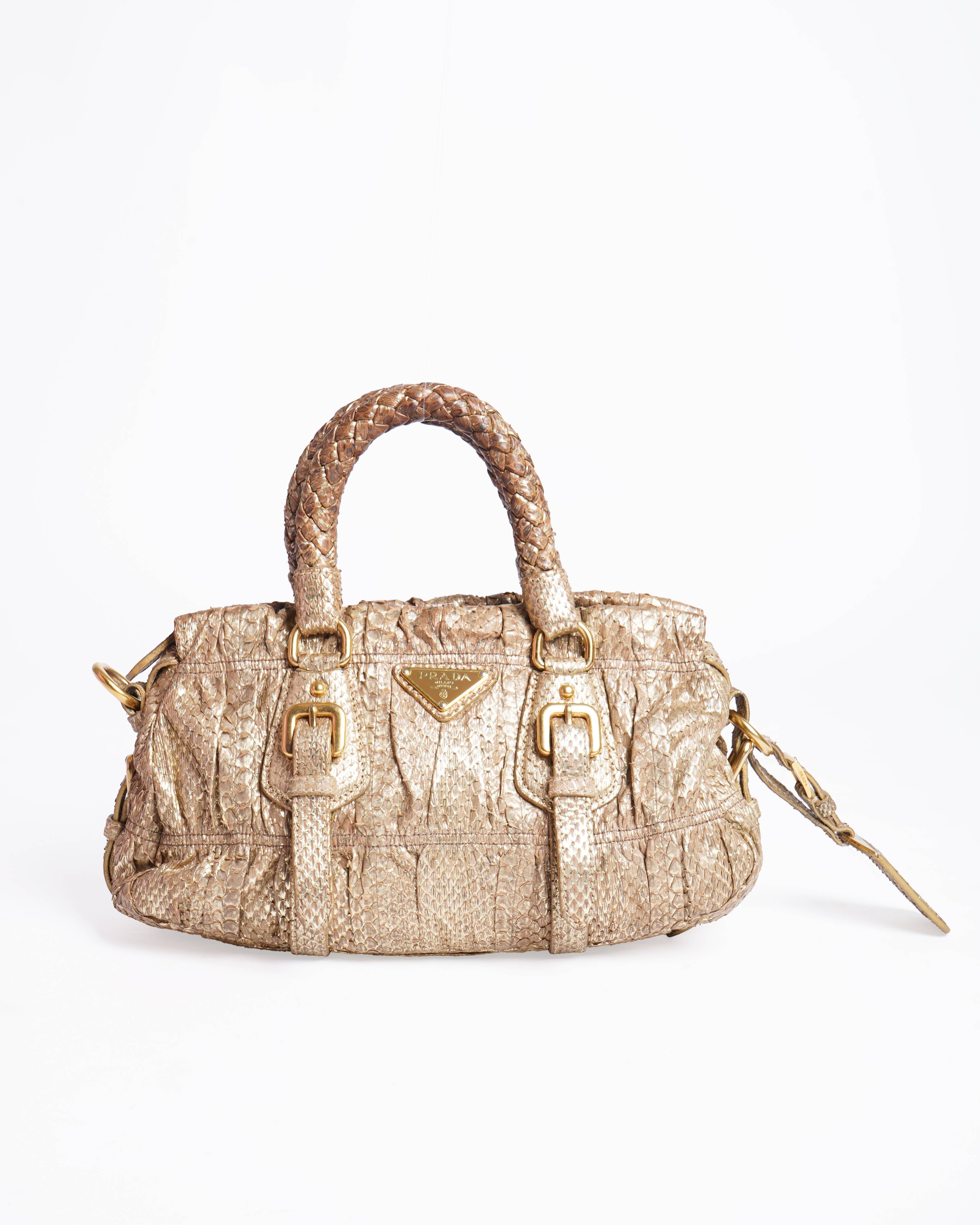 Prada Ayers Gaufré Handle Bag