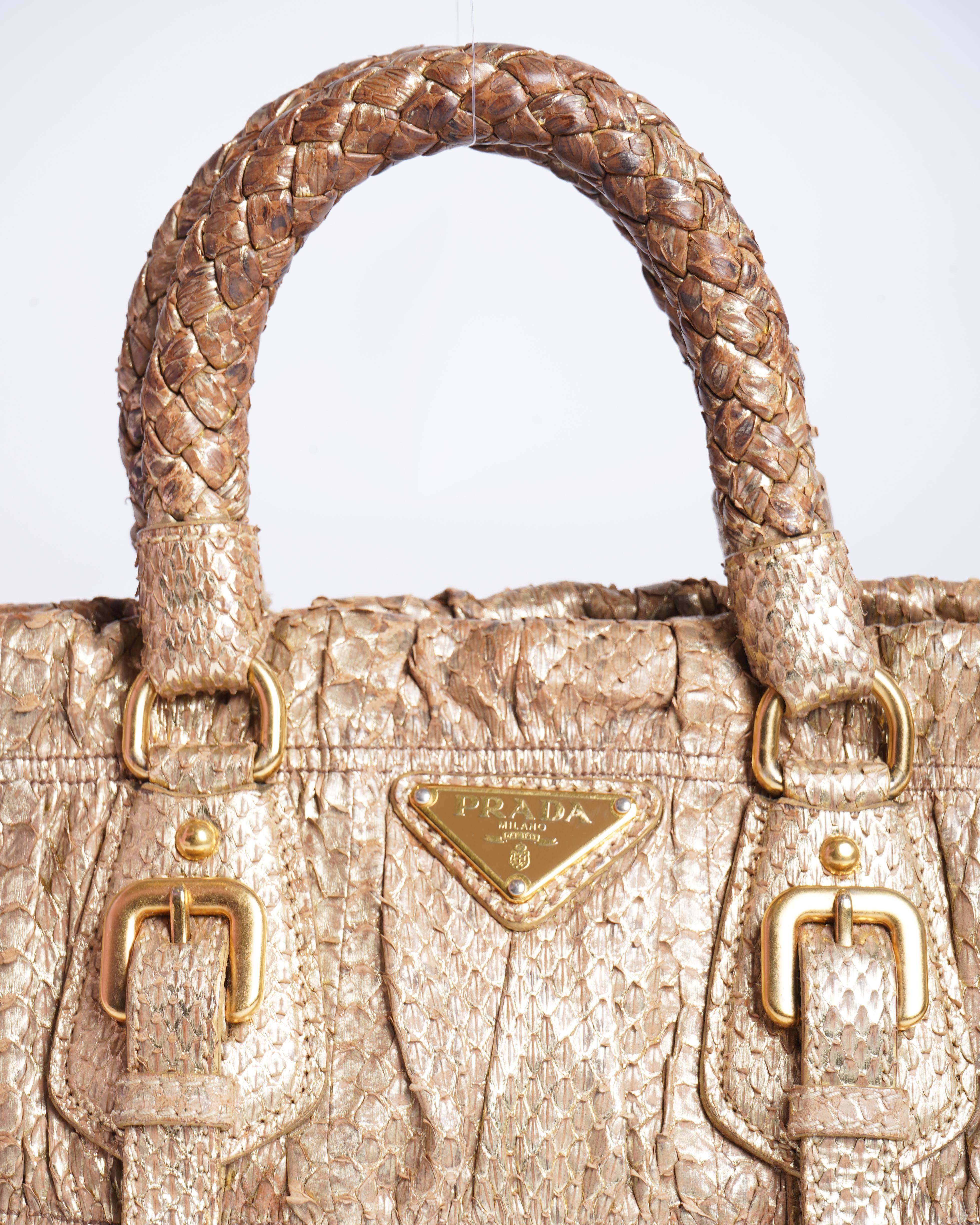 Prada Ayers Gaufré Handle Bag