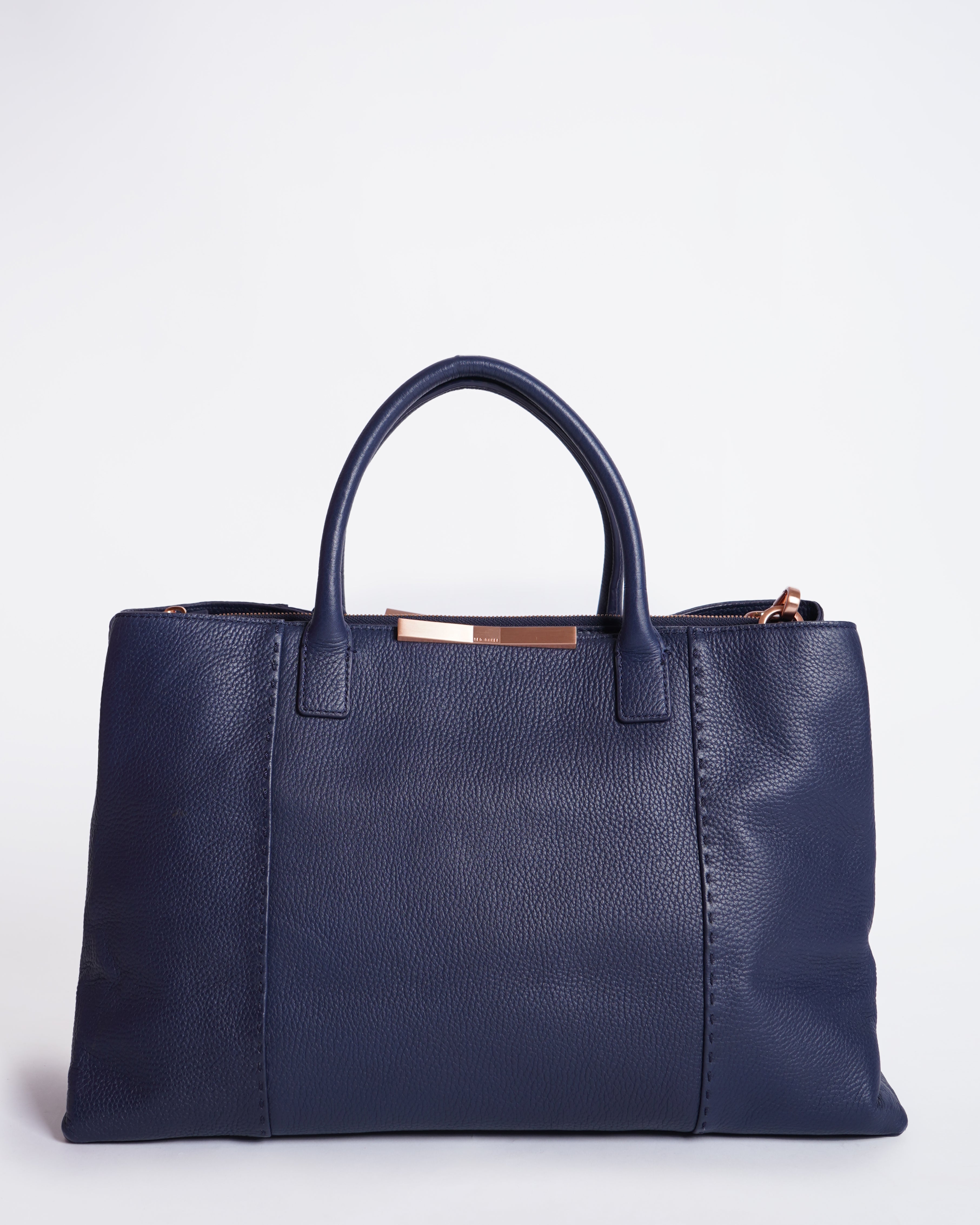 Ted baker navy blue tote bag