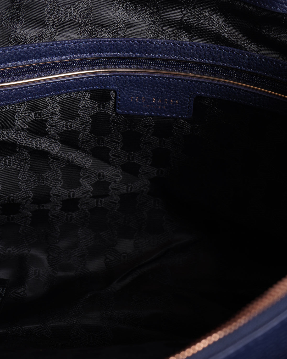 Ted baker navy blue tote bag