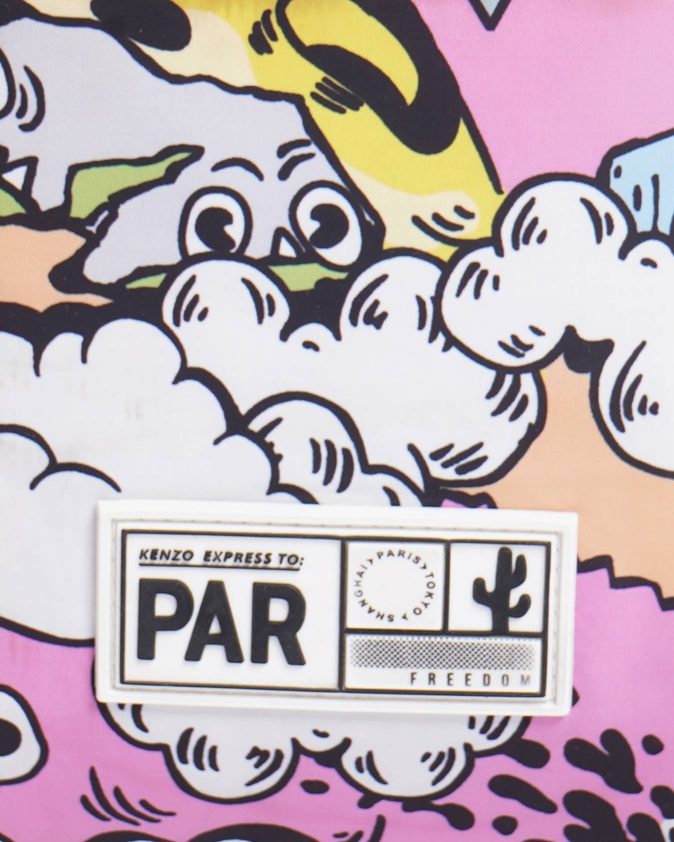 Kenzo Cartoon Printed Sac Bag In Multocolor