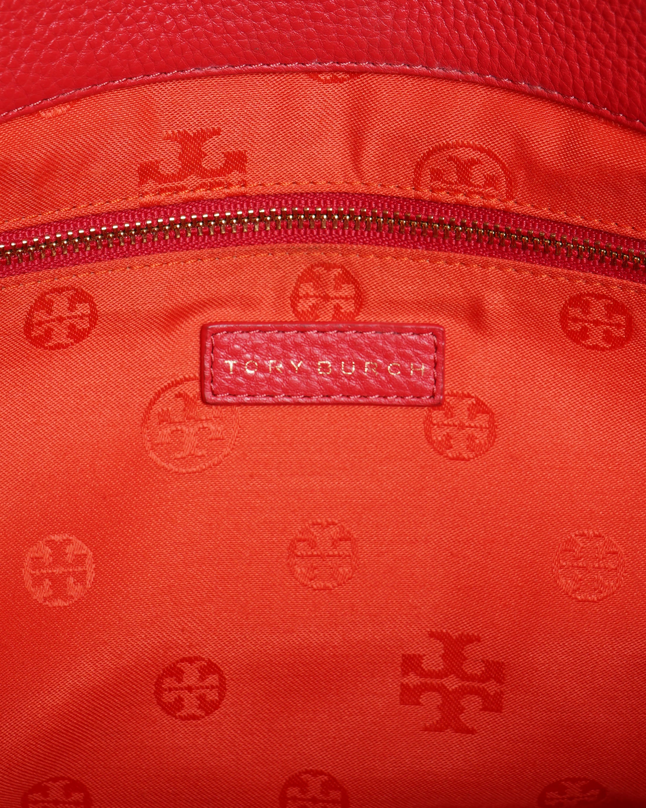 Tory Burch Mercer Satchel in red