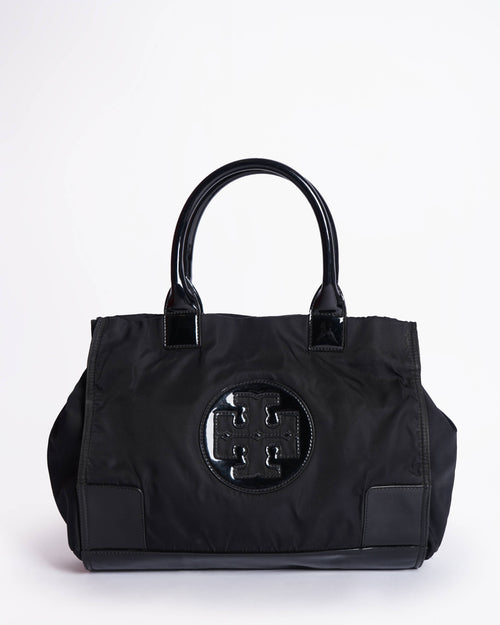 Tory burch ella patent leather tote bag