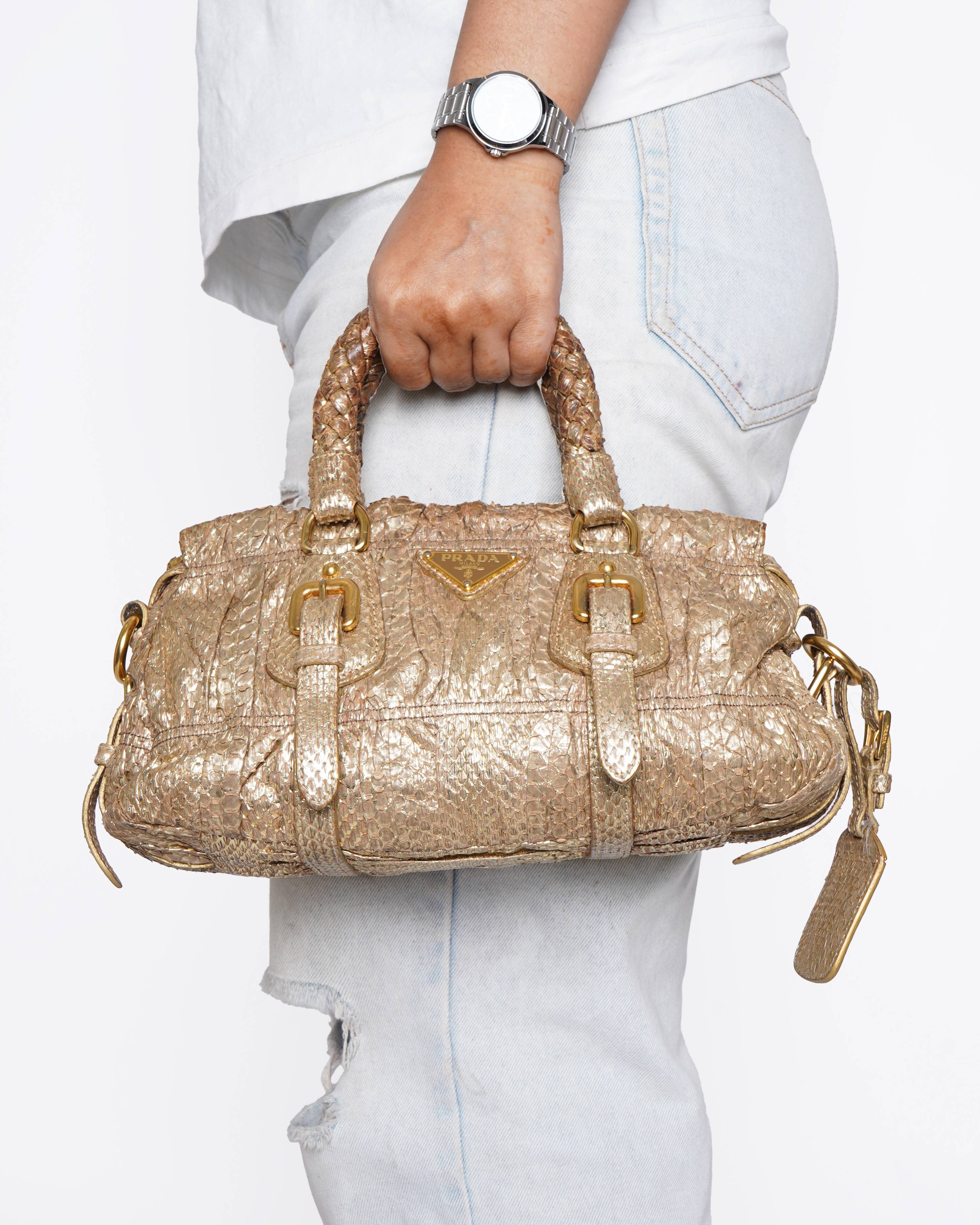 Prada Ayers Gaufré Handle Bag