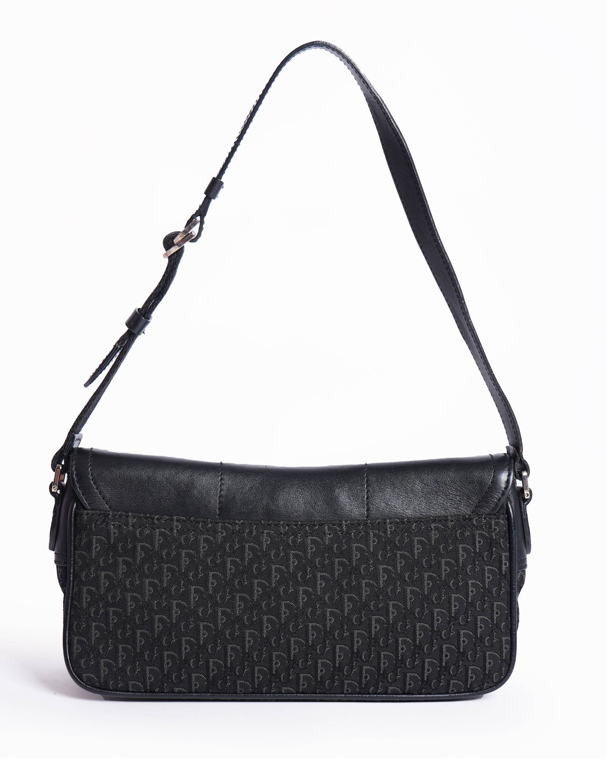 Vintage Christian Dior Street Chic Black Shoulder Bag