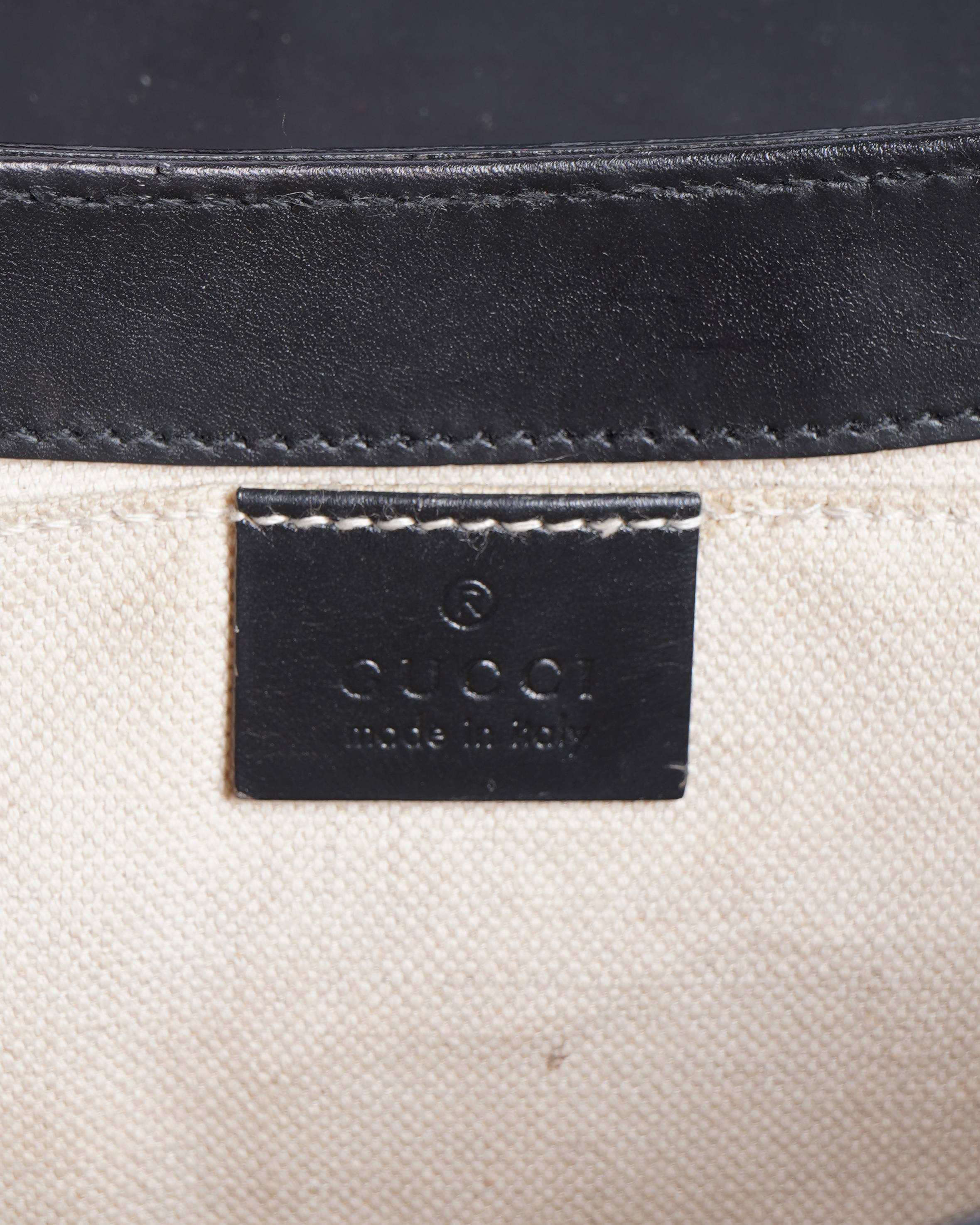 Gucci Black Guccissima Emily Shoulder Bag